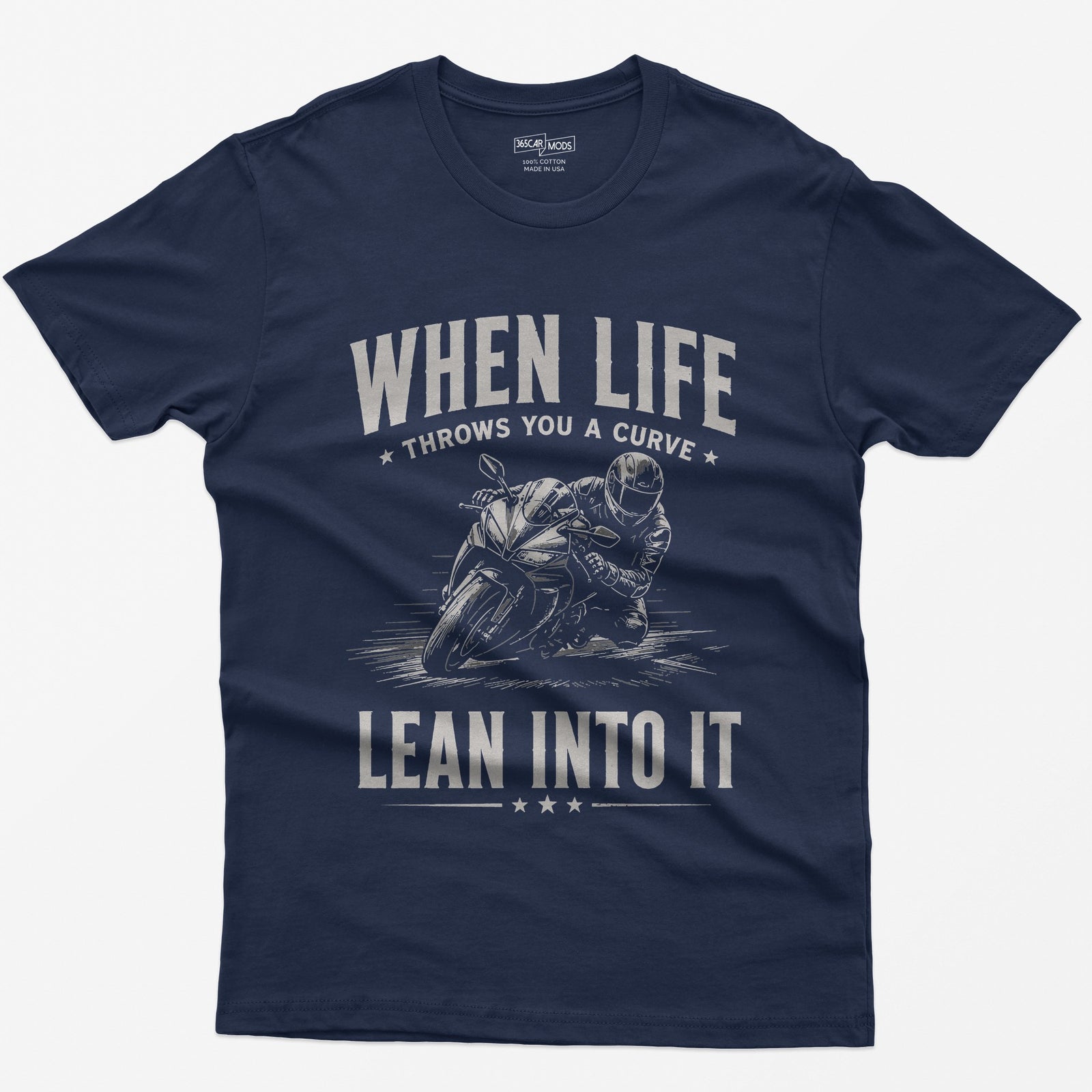 Lean Into It T-Shirt - Navy