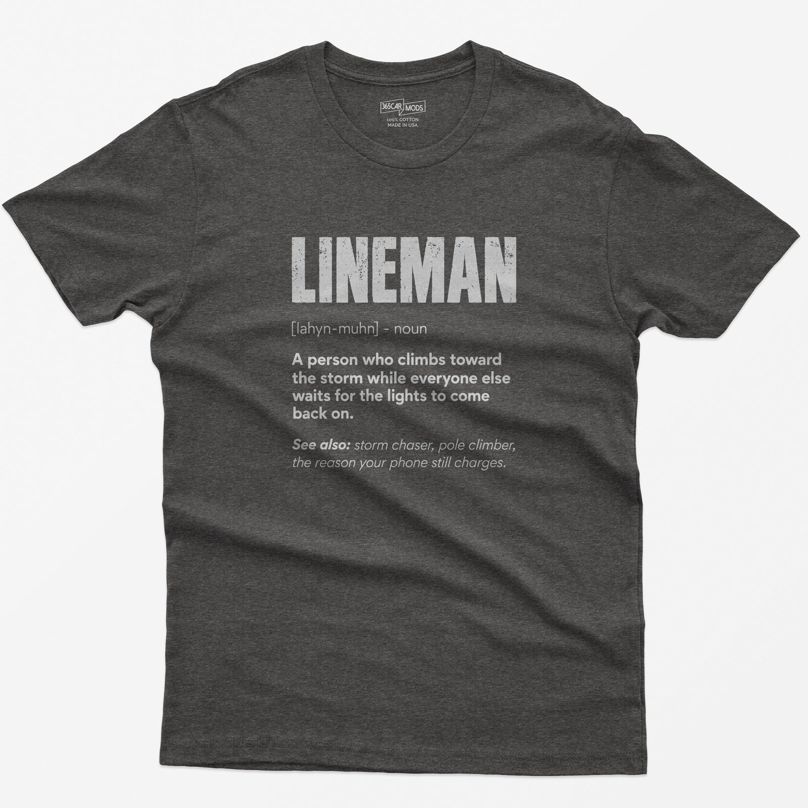Lineman Definition T-Shirt - Dark Heather