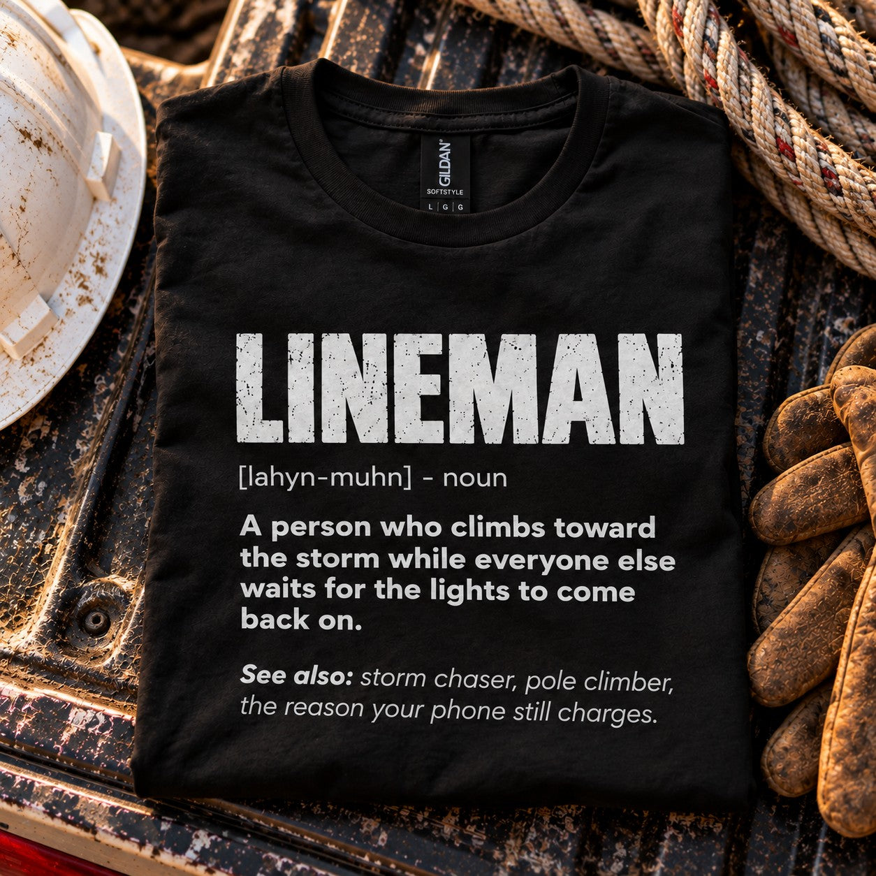 Lineman Definition T-Shirt - lifestyle photo
