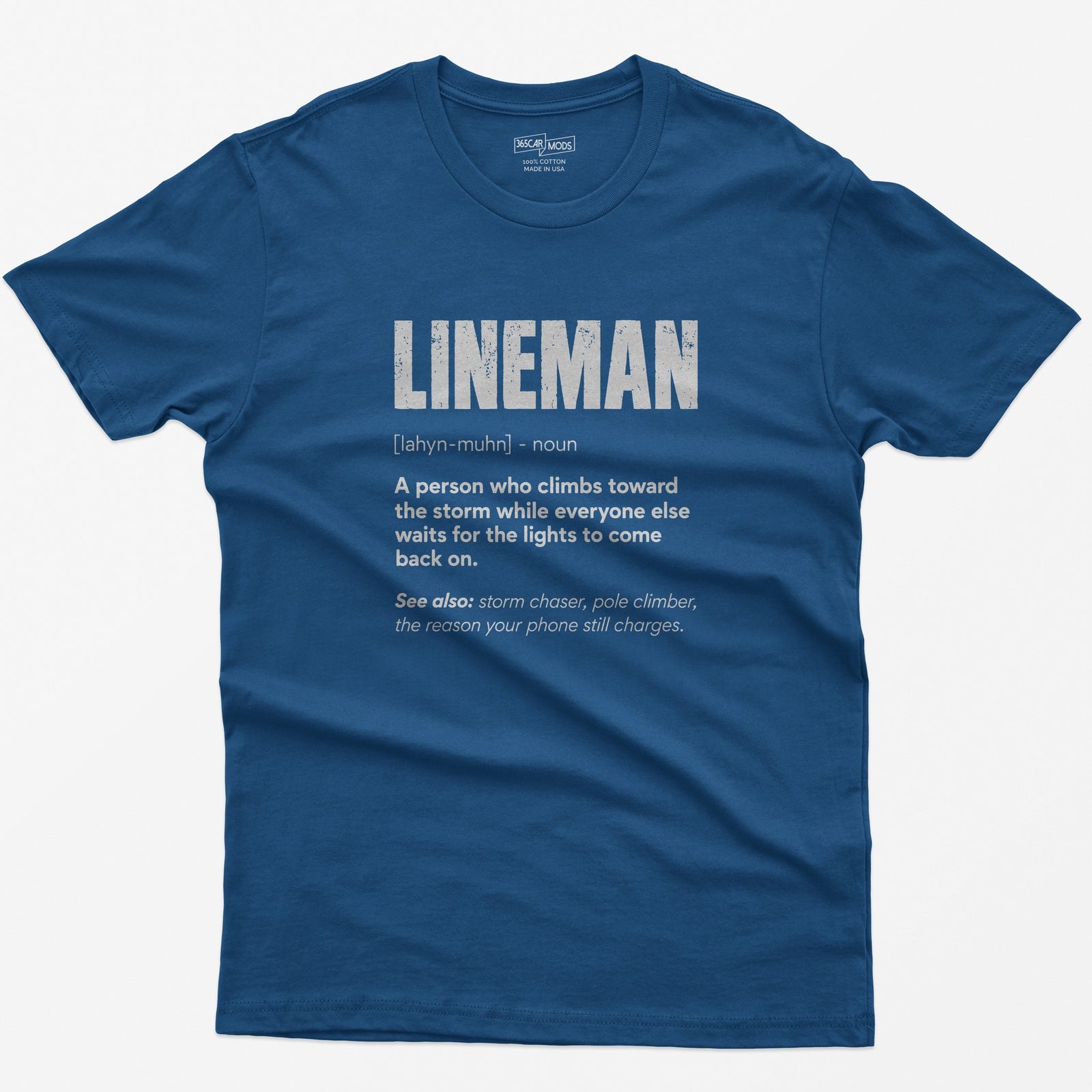 Lineman Definition T-Shirt - Royal