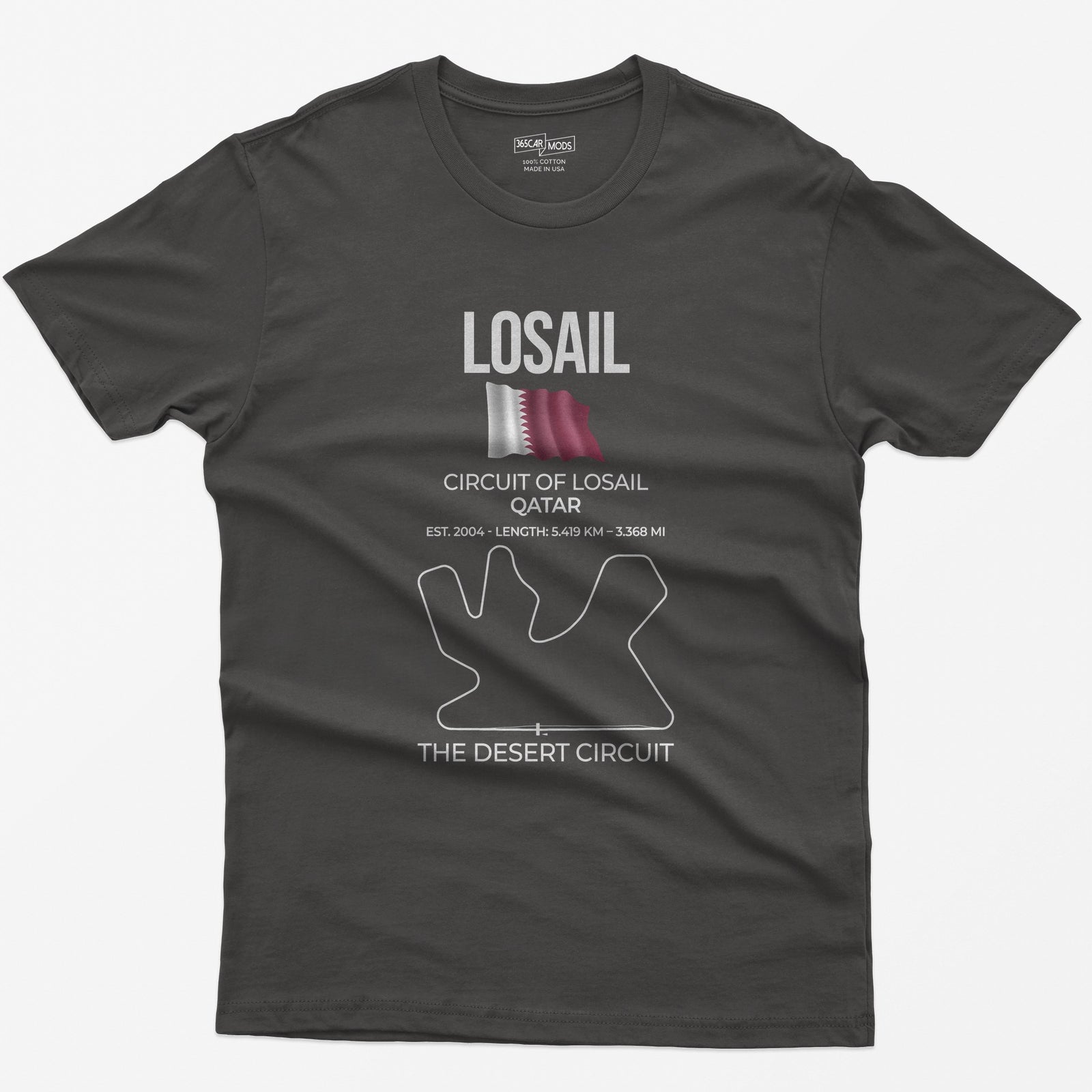 Losail Race Track T-Shirt - Dark Heather