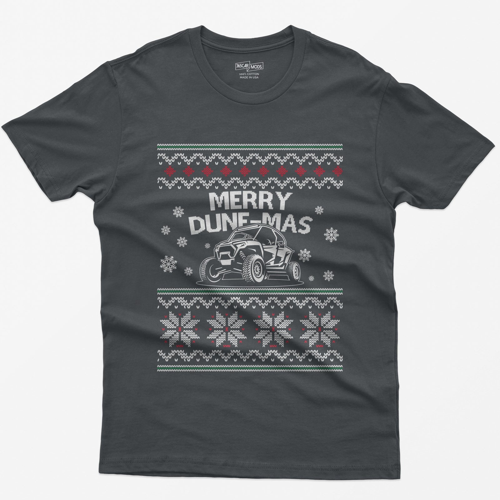 Merry Dune-mas UTV Christmas T-Shirt - Charcoal
