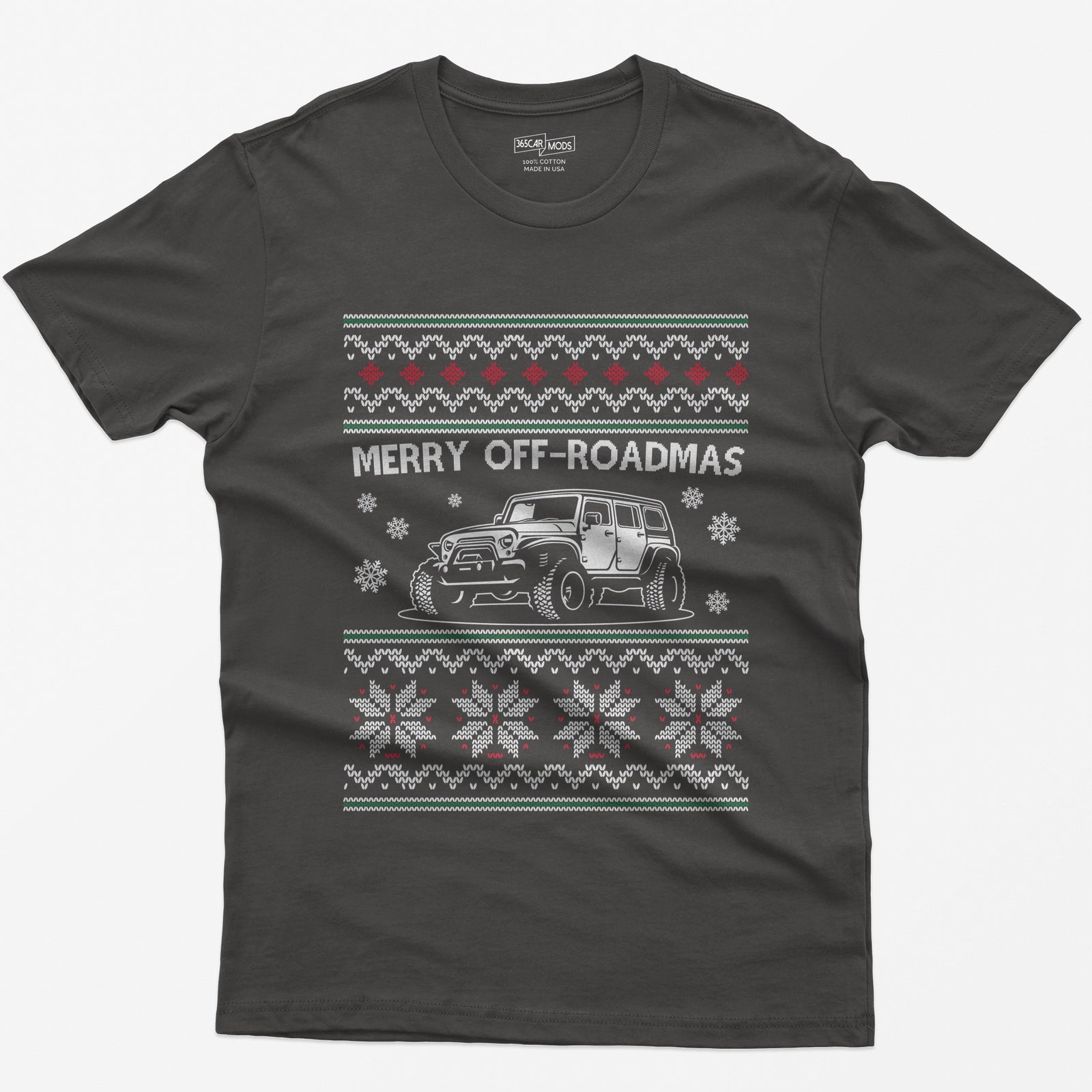 Merry Off-Roadmas T-Shirt - Dark Heather