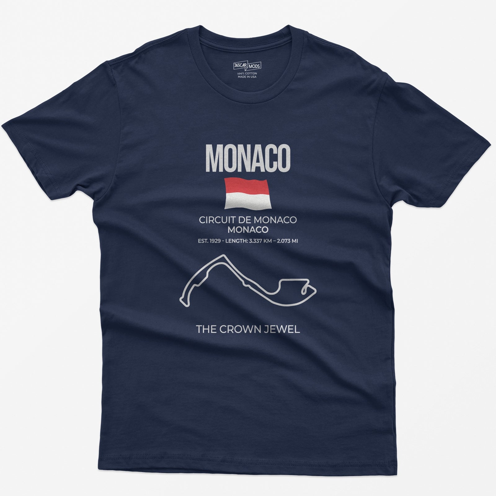 Monaco Race Track T-Shirt - Navy