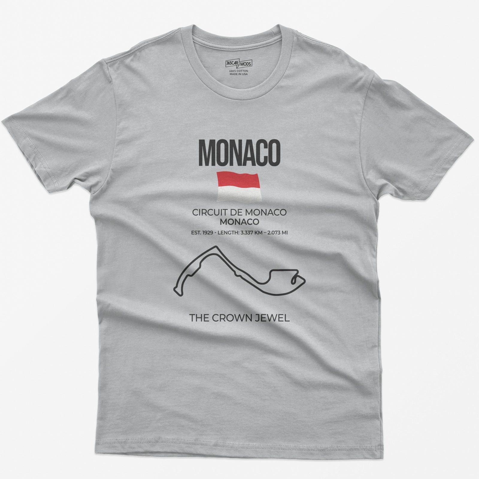 Monaco Race Track T-Shirt - Sport Grey