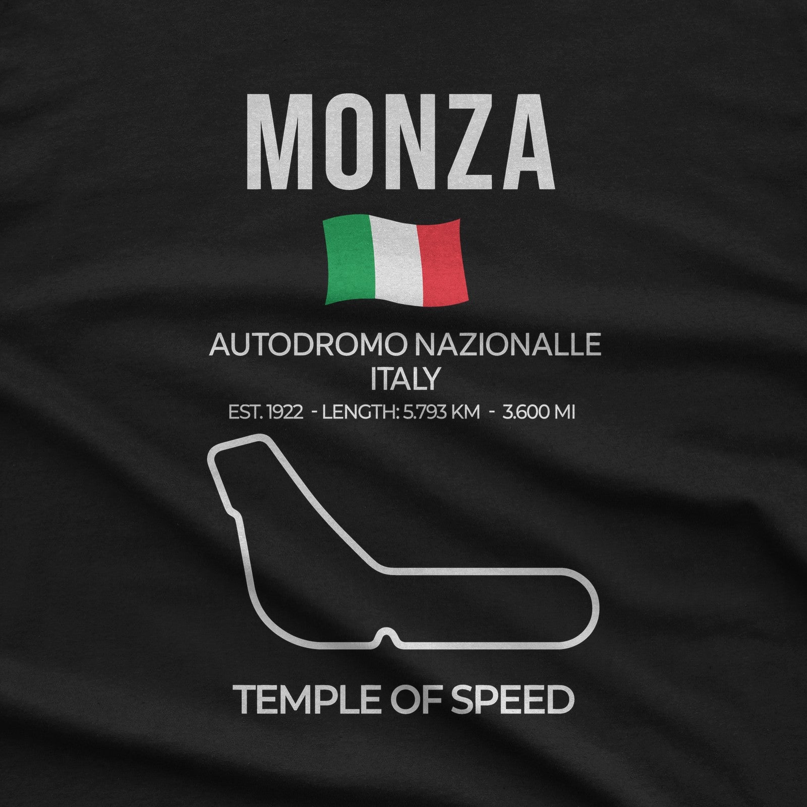 Monza Race Track T-Shirt design close-up
