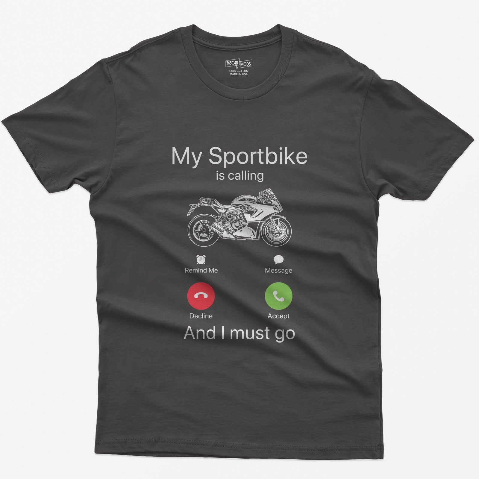 My Sportbike is Calling T-Shirt - Dark Heather