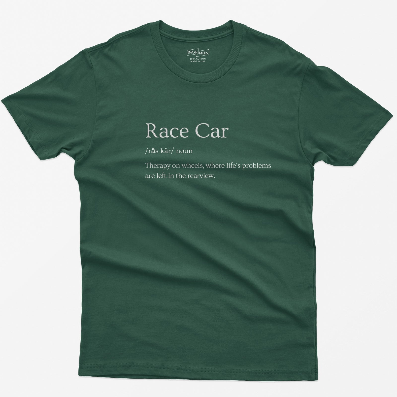 Race Car Definition T-Shirt - Forest Green