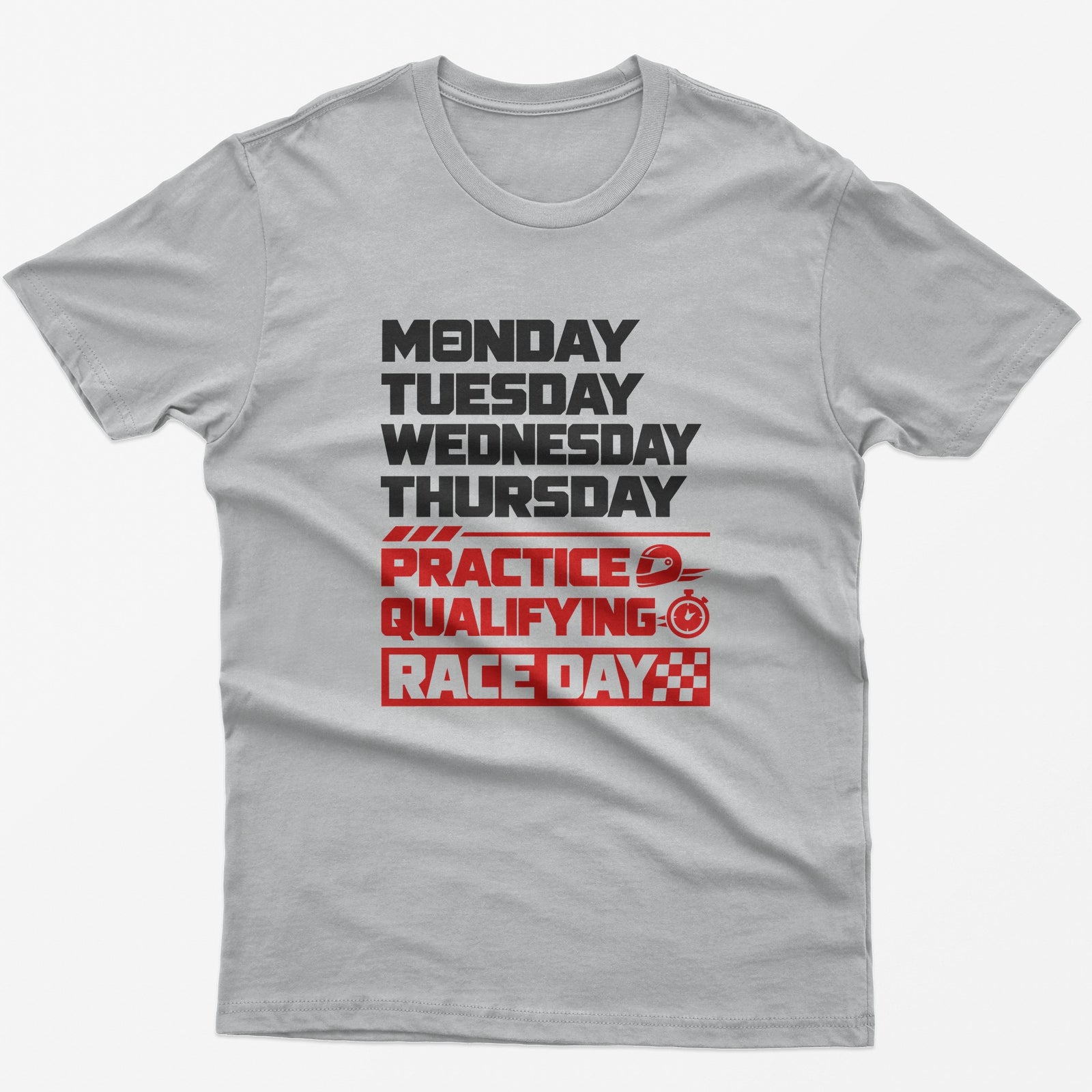 Race Weekend T-Shirt in Sport Grey