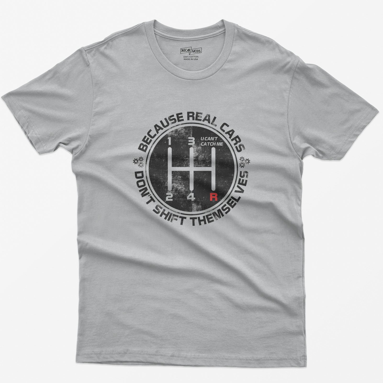 Real Cars Don't Shift Themselves T-Shirt - Athletic Heather