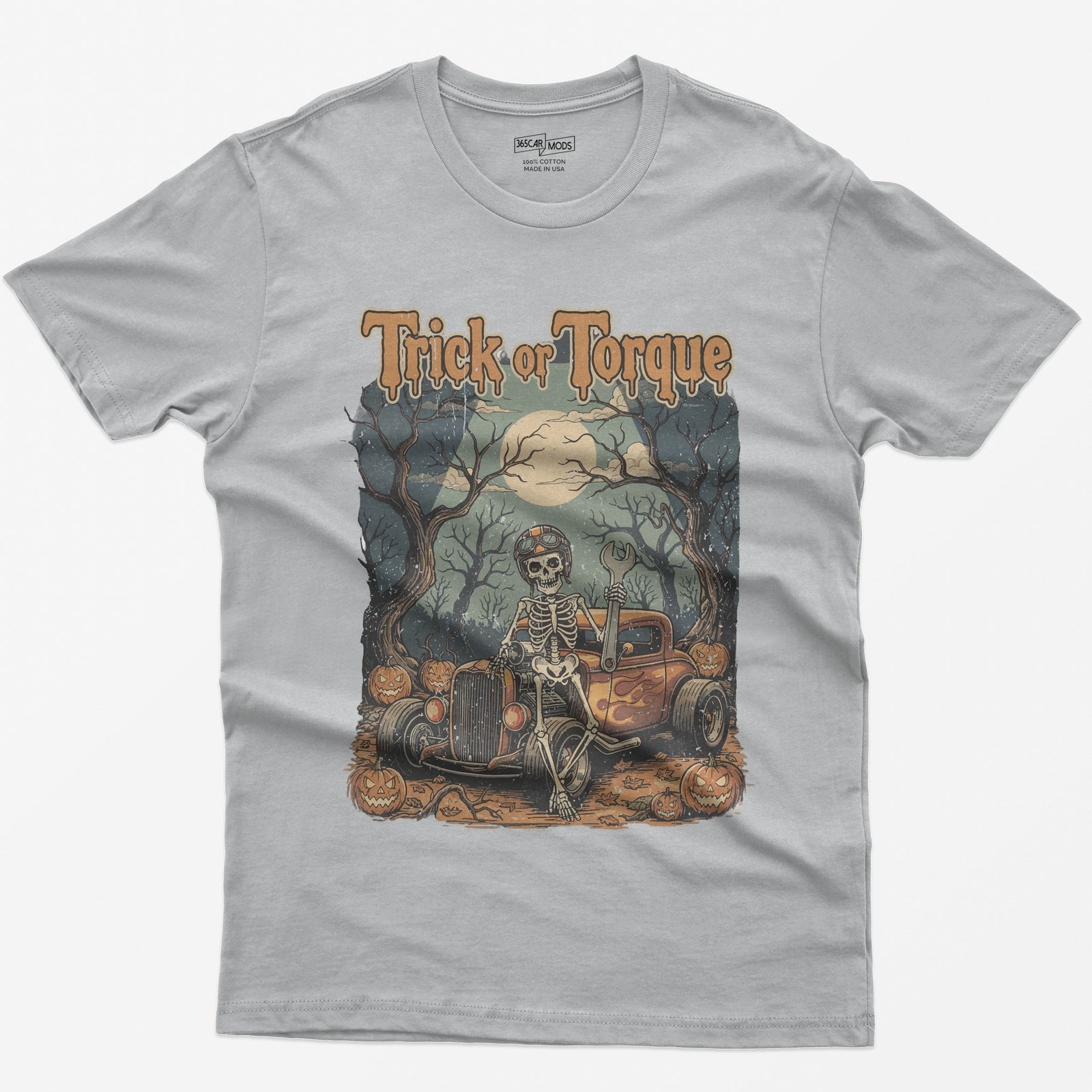 Retro Trick or Torque T-Shirt - Sport Grey