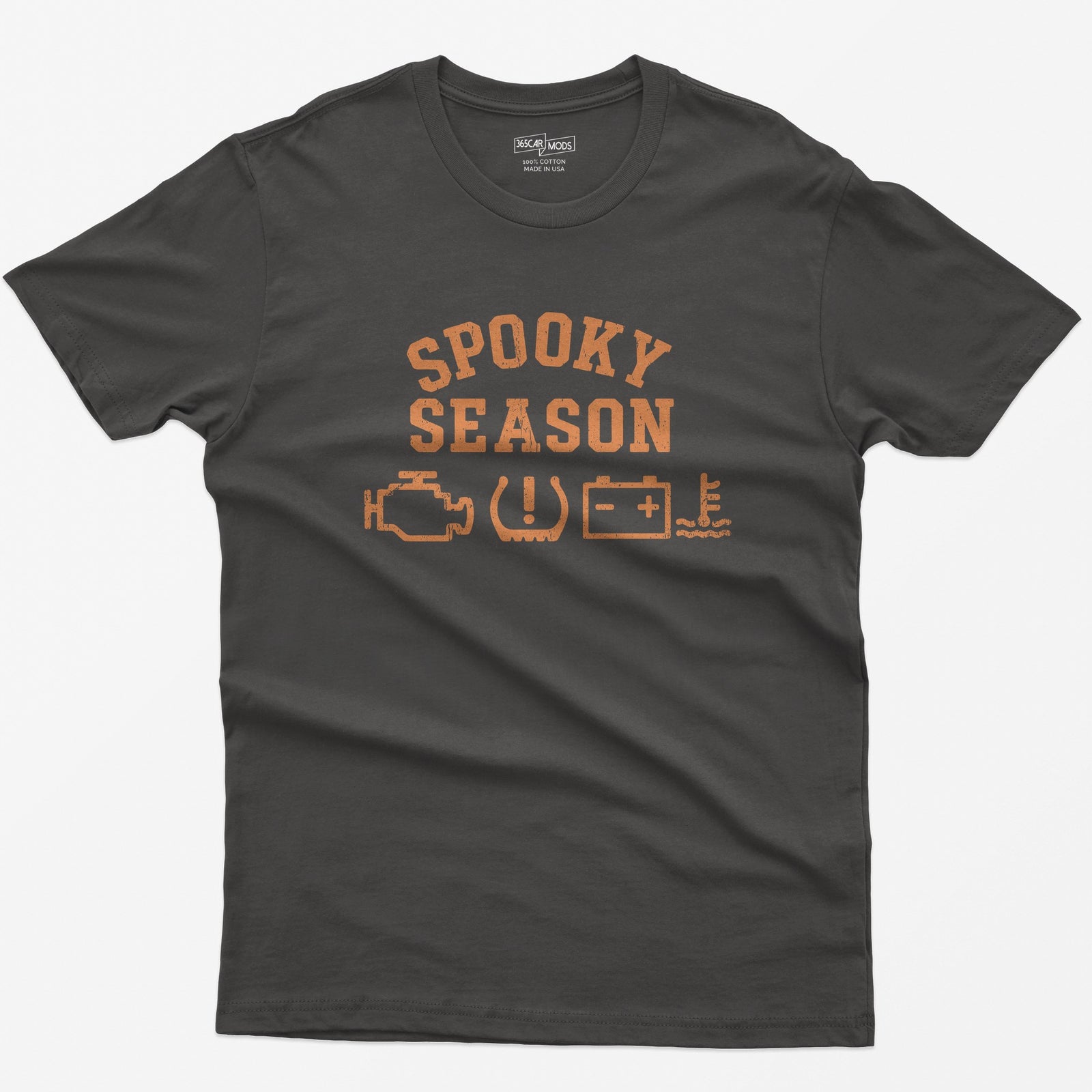 Spooky Season Dashboard Warning Lights Halloween T-Shirt - Dark Heather
