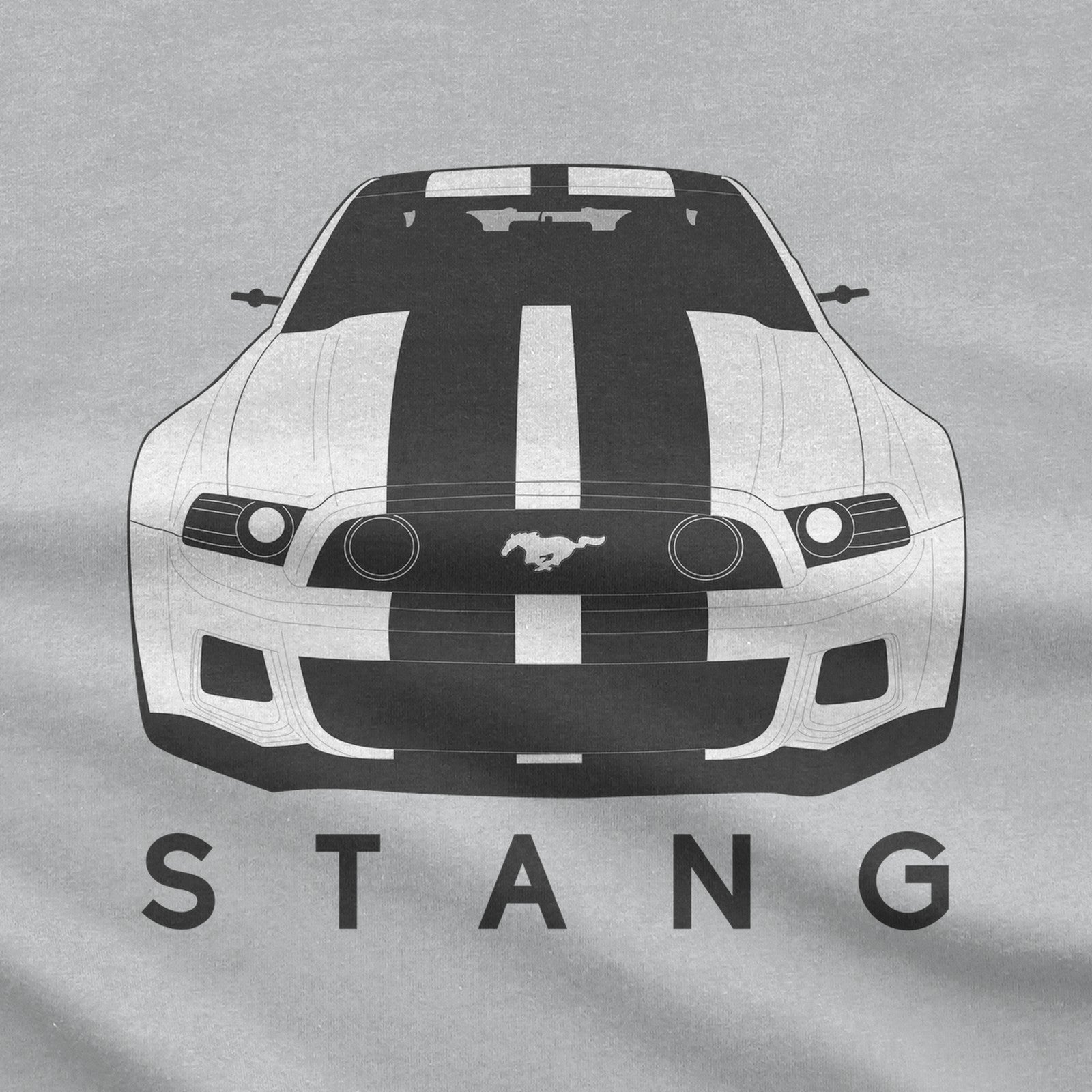 American V8 Muscle Car T-Shirt design close-up