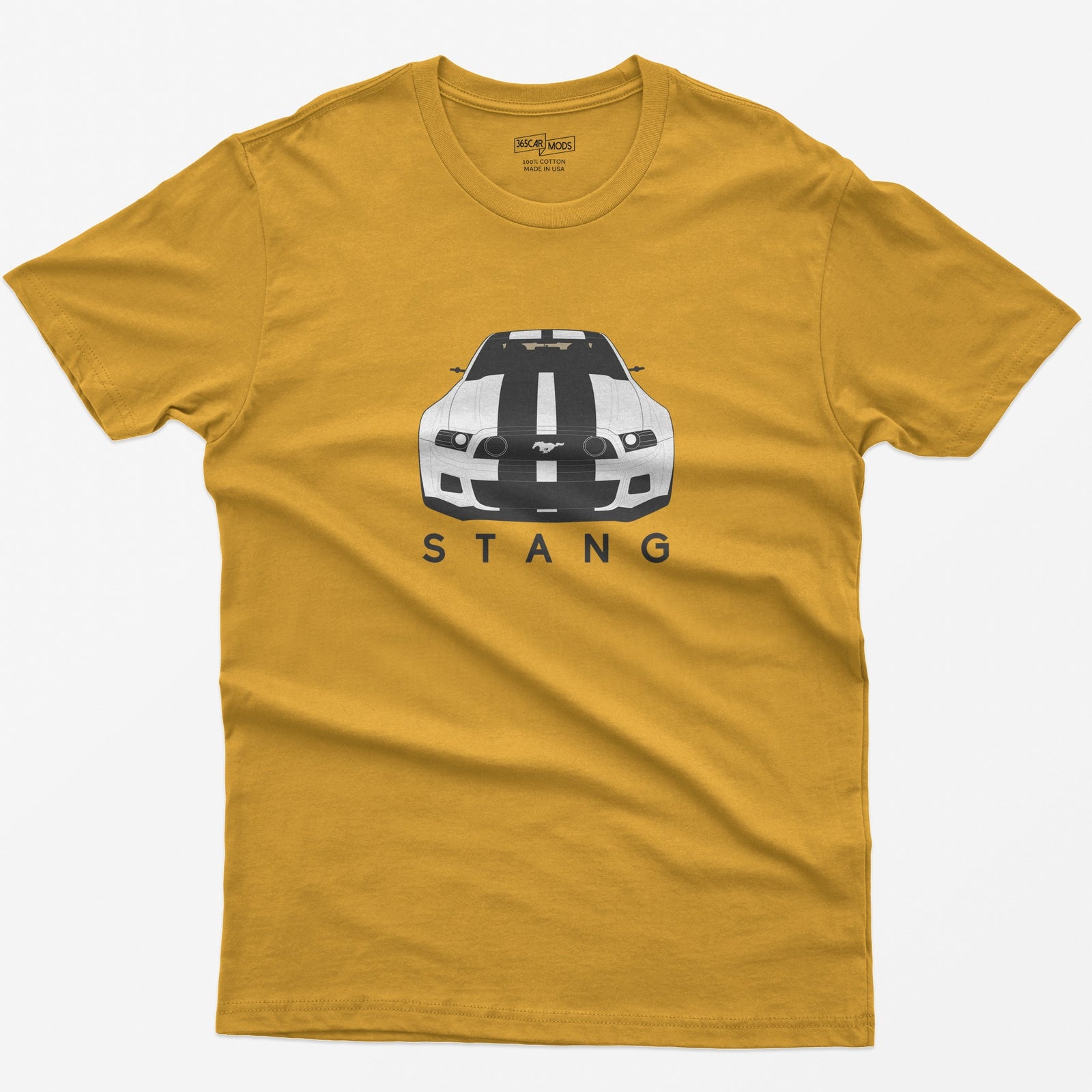 American V8 Muscle Car T-Shirt - Gold
