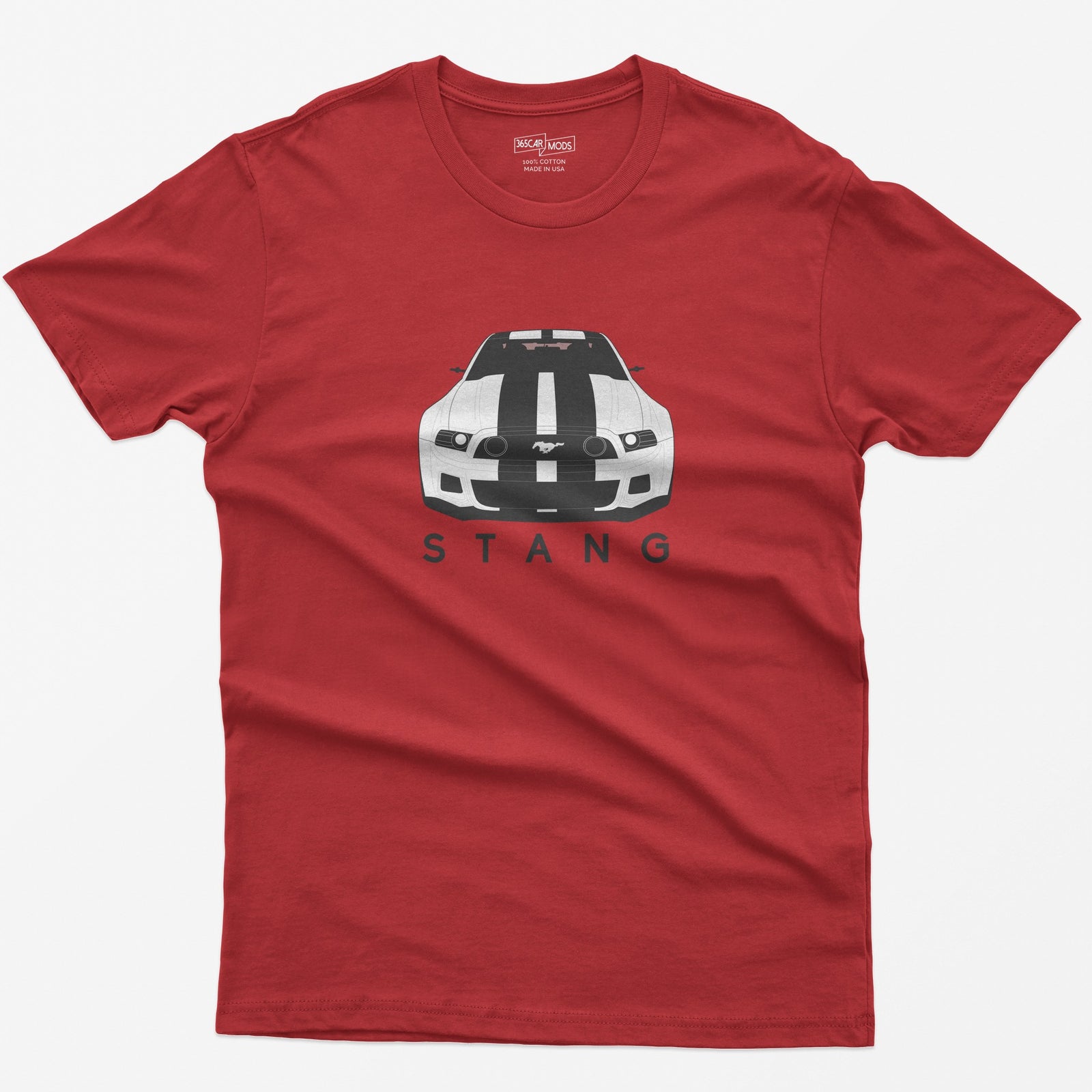 American V8 Muscle Car T-Shirt - Red