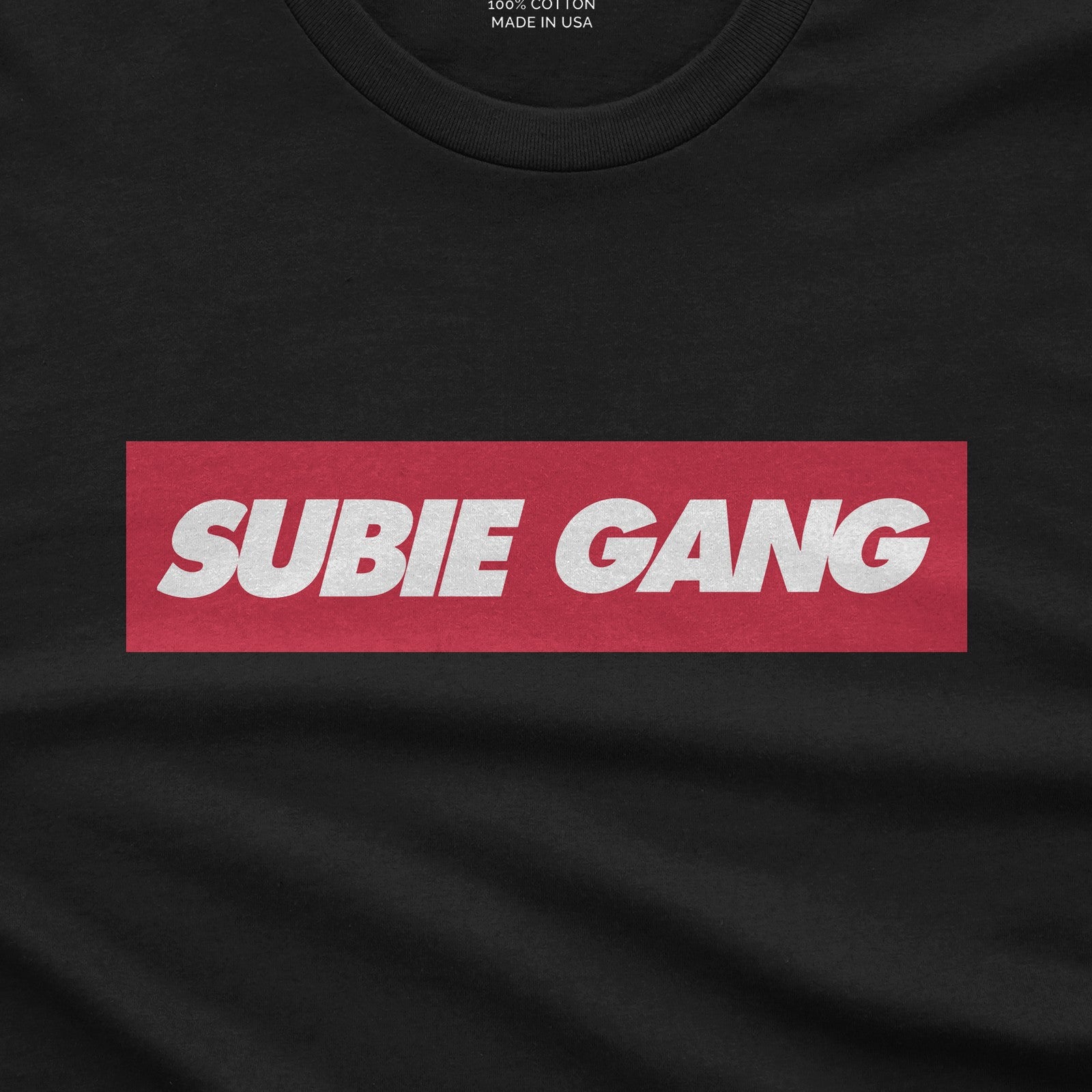 Subie Gang - Car T-Shirt design close-up