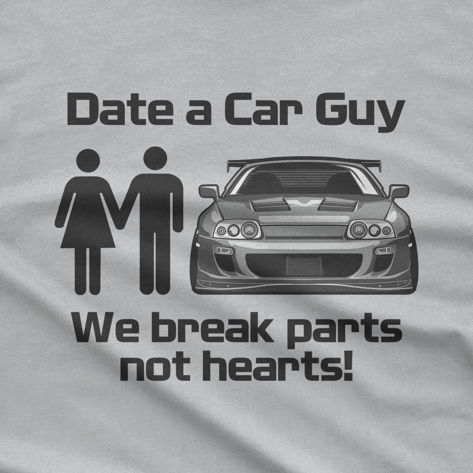 MKIV 2JZ Car Lover JDM T-Shirt design close-up
