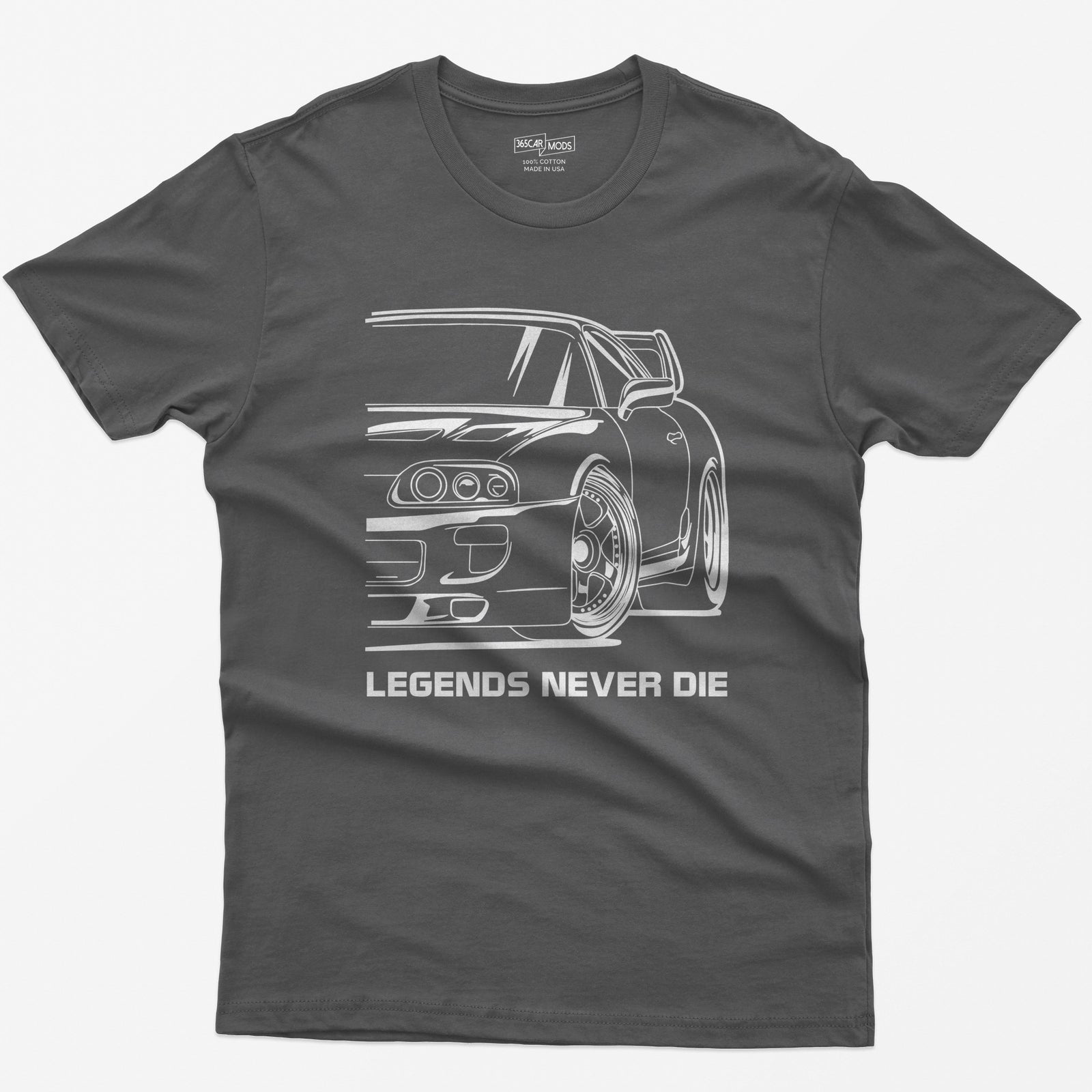 MKIV 2JZ Legends Never Die JDM T-Shirt - Asphalt