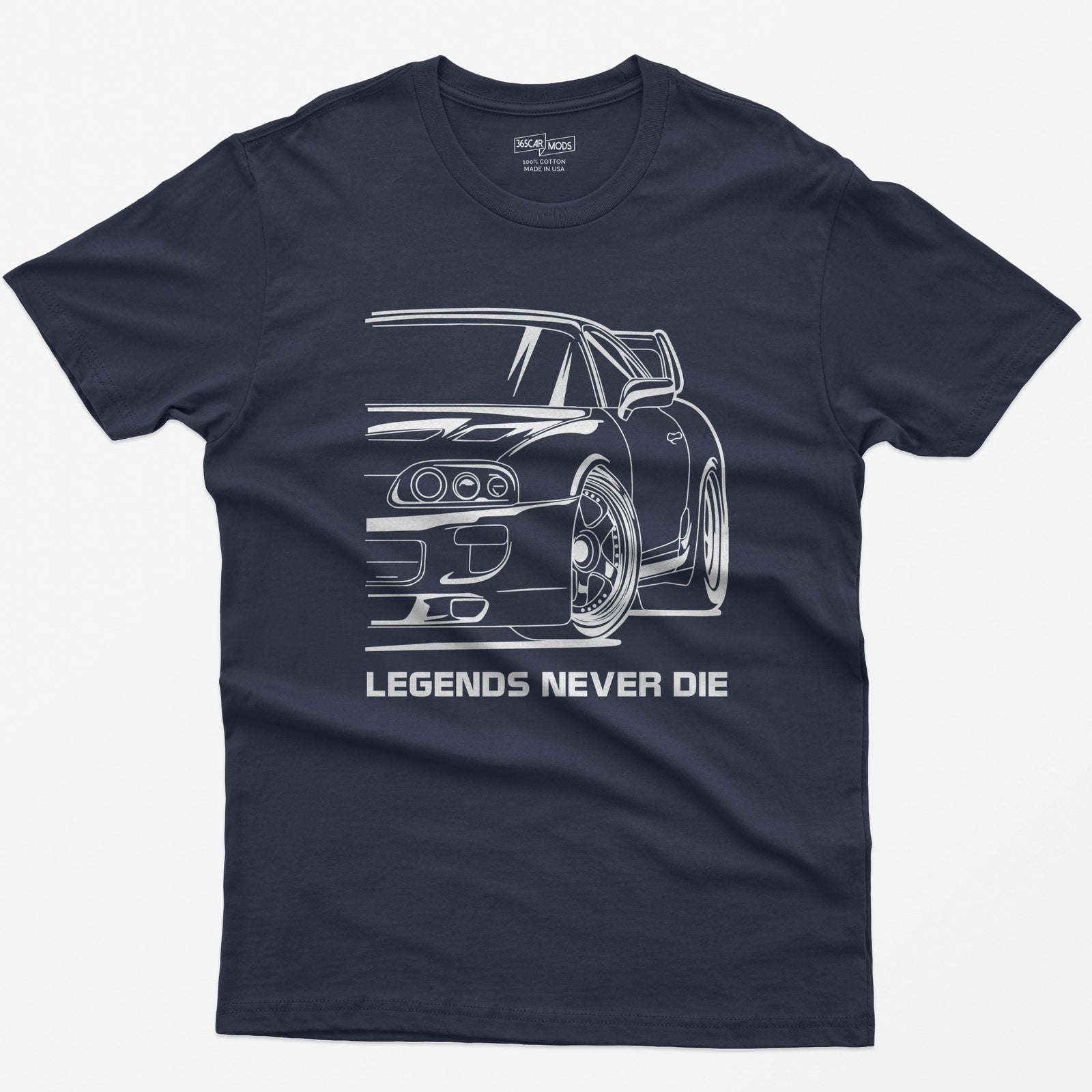 MKIV 2JZ Legends Never Die JDM T-Shirt - Navy