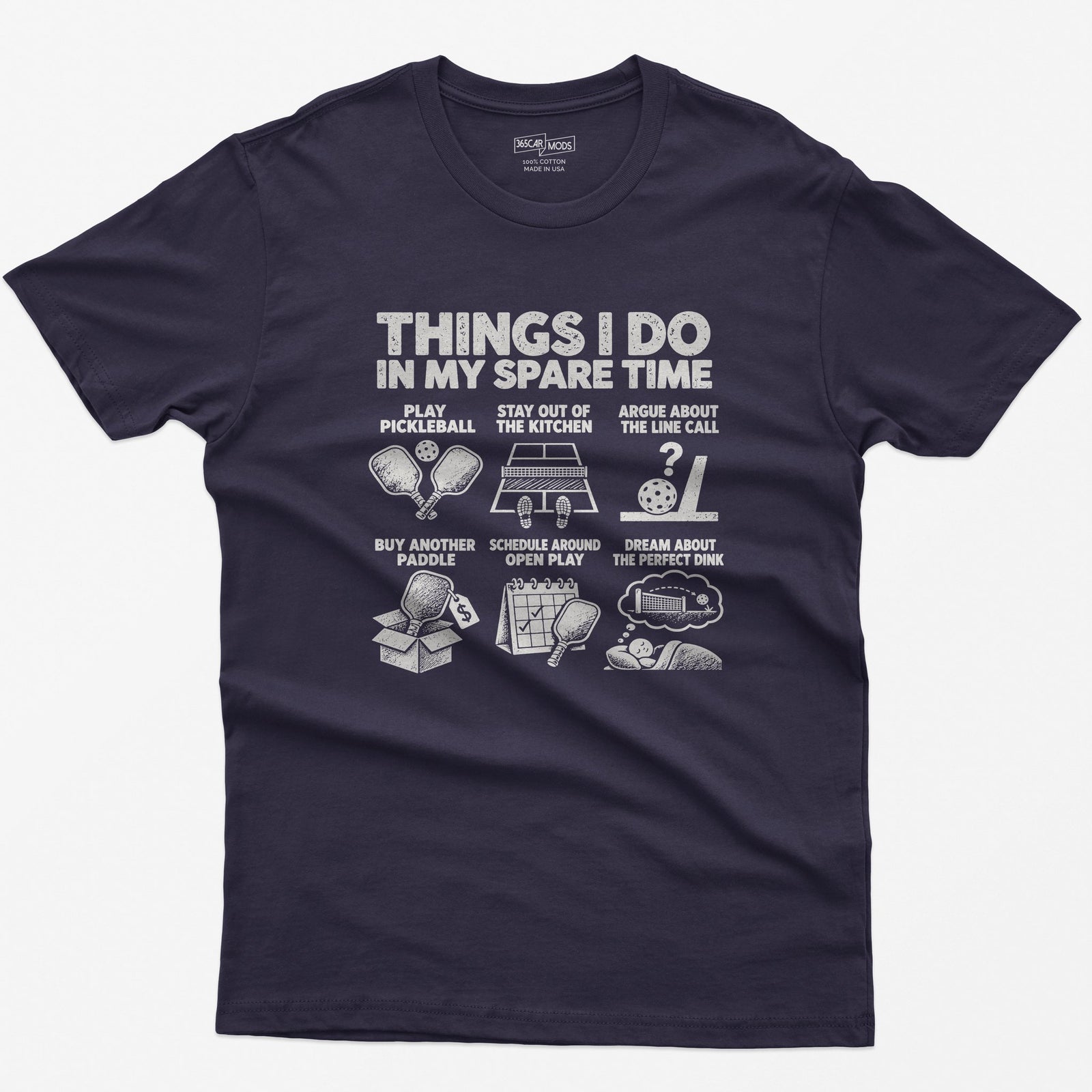 Things I Do In My Spare Time Pickleball T-Shirt in Blackberry