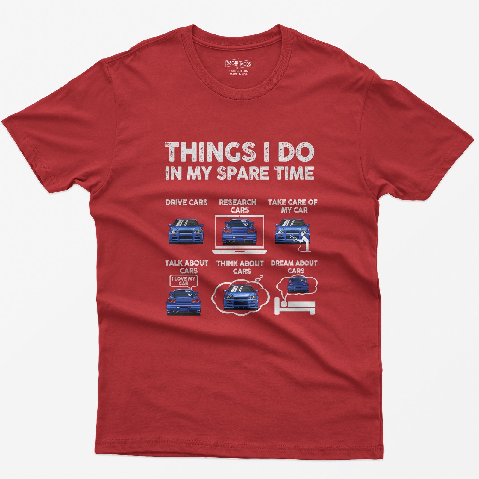 Things I Do in My Spare Time T-Shirt - Red
