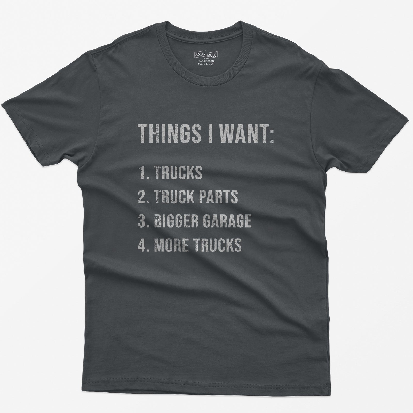 Things I Want: Trucks T-Shirt - Charcoal