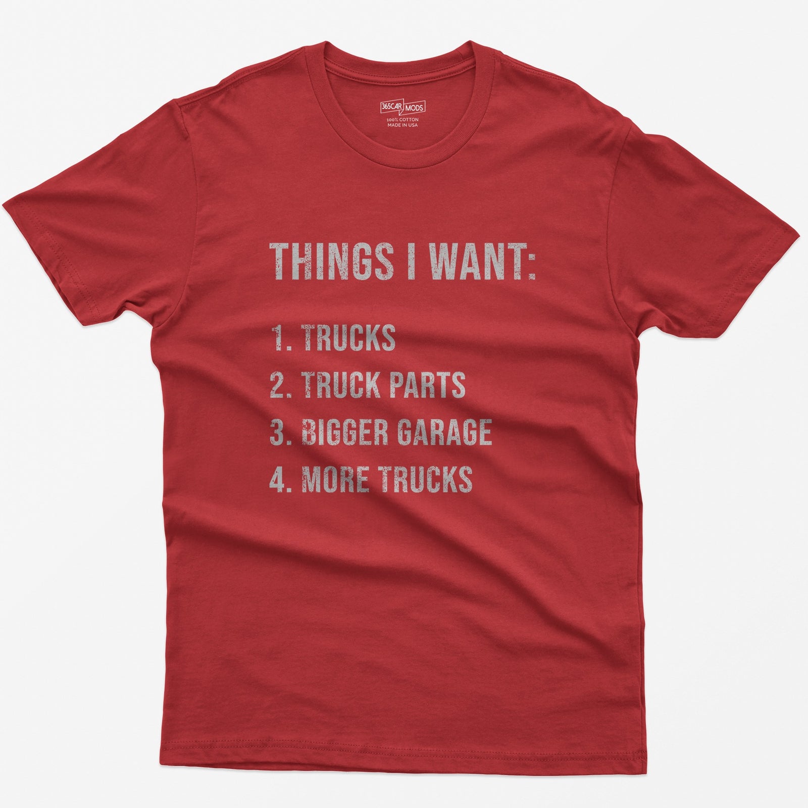 Things I Want: Trucks T-Shirt - Red