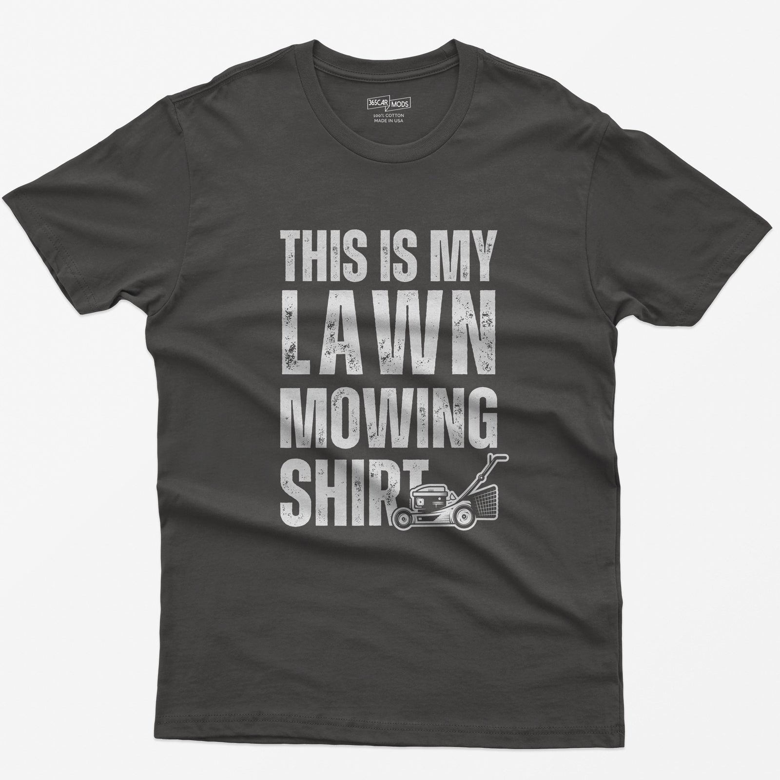 This Is My Lawn Mowing Shirt - Dark Heather