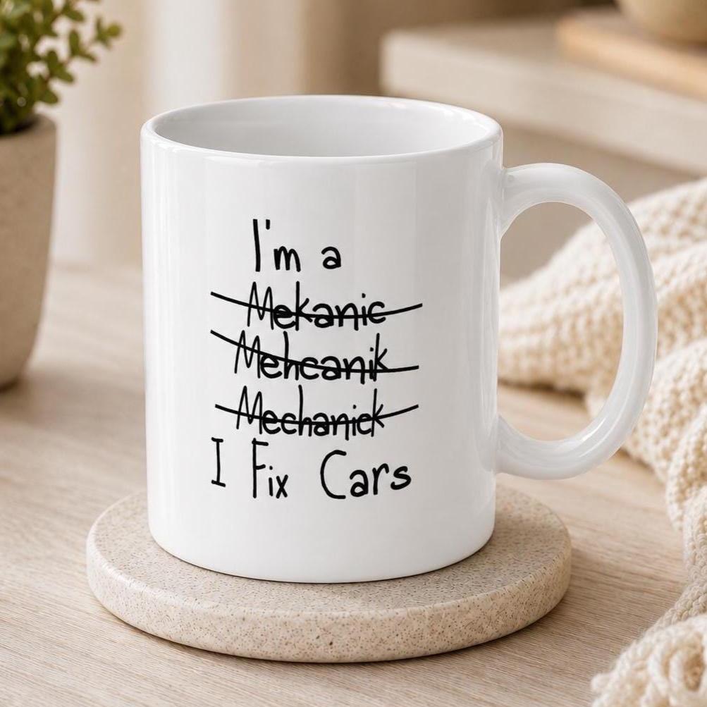 I Fix Cars Coffee Mug - lifestyle photo