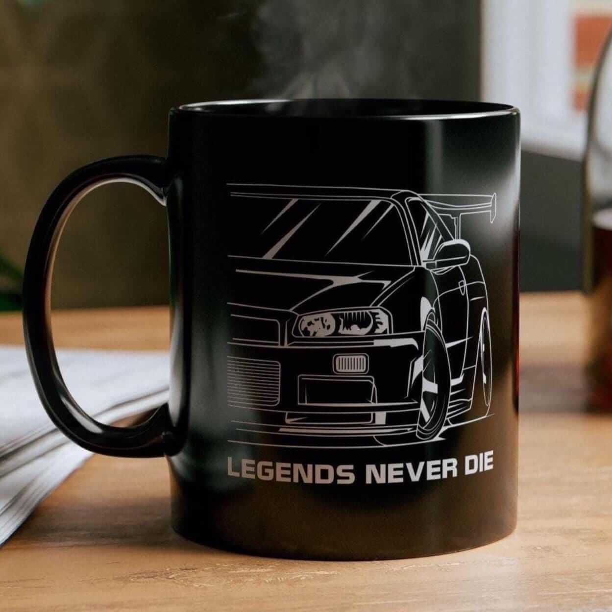 JDM Legends Never Die Coffee Mug - lifestyle photo