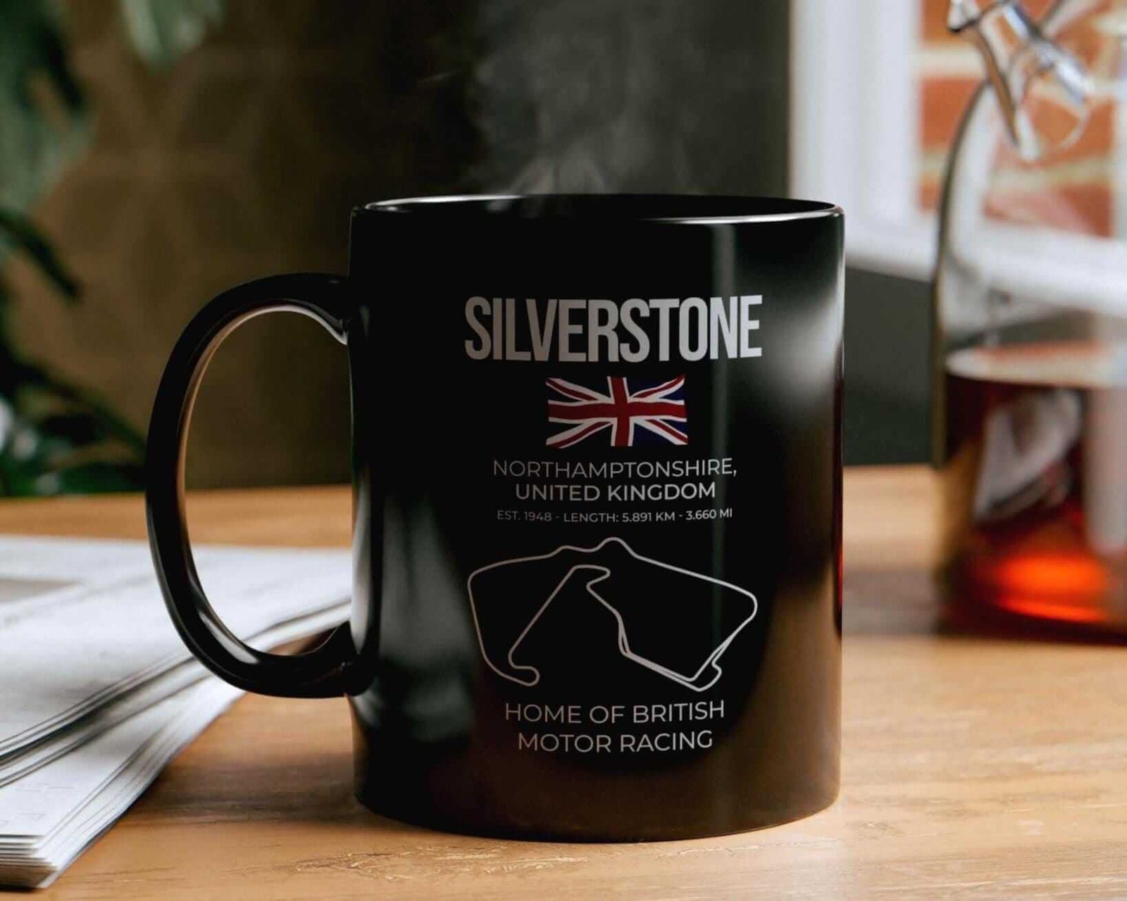 Silverstone Race Track Mug - lifestyle photo