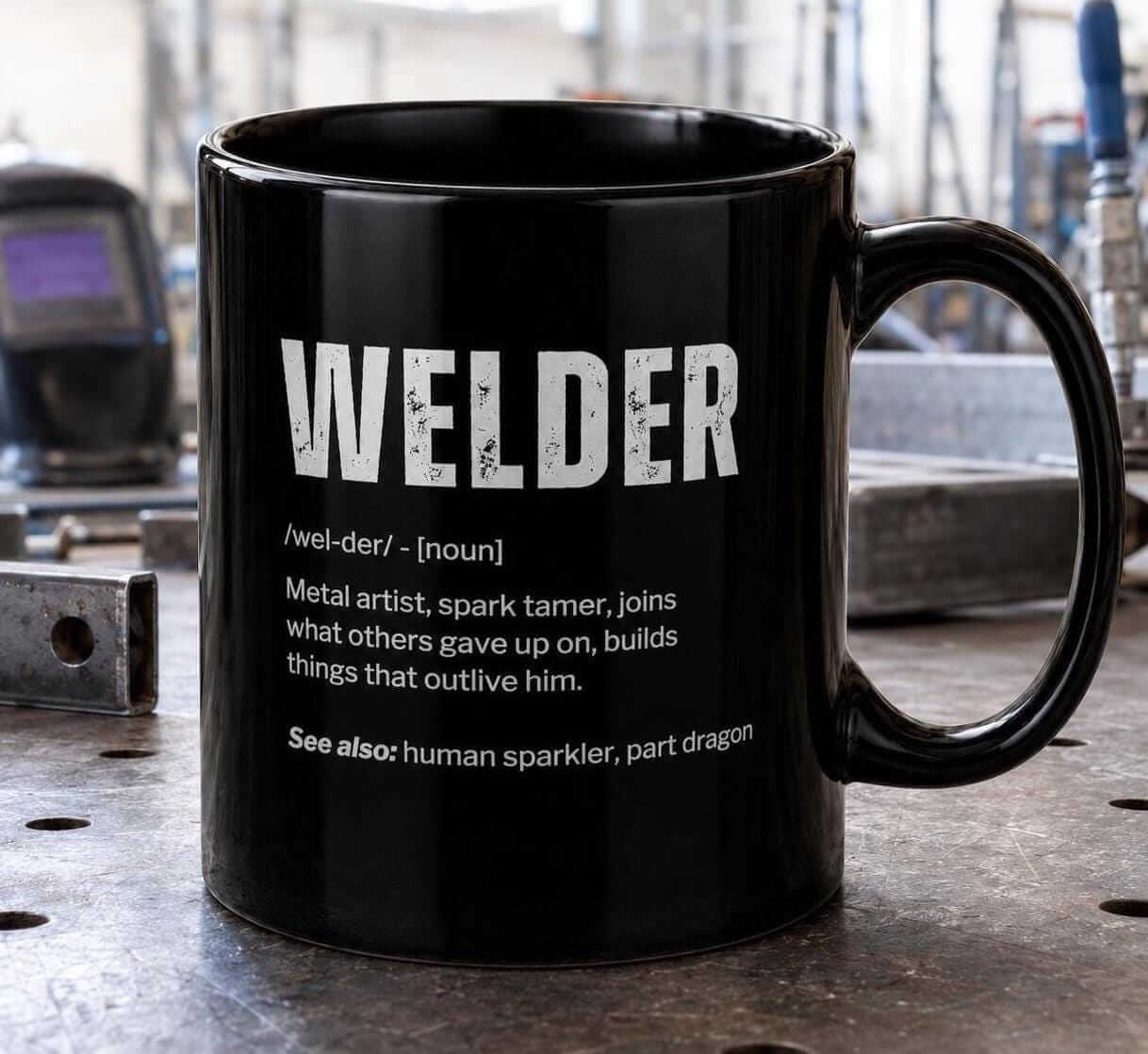 Welder Definition Coffee Mug - lifestyle photo