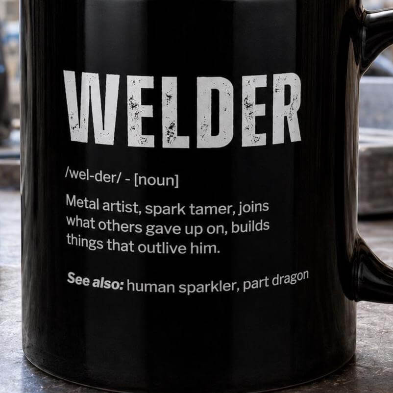 Welder Definition Coffee Mug - lifestyle photo
