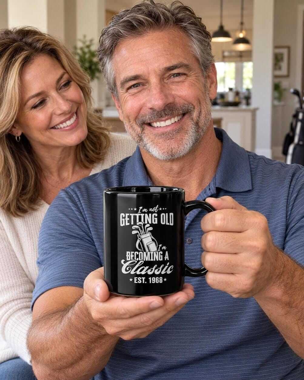 I'm Not Getting Old I'm Becoming a Classic Golf Mug - lifestyle photo