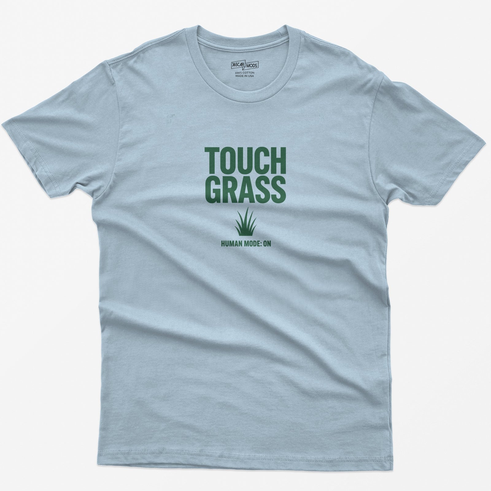 Touch Grass T-Shirt - Light Blue