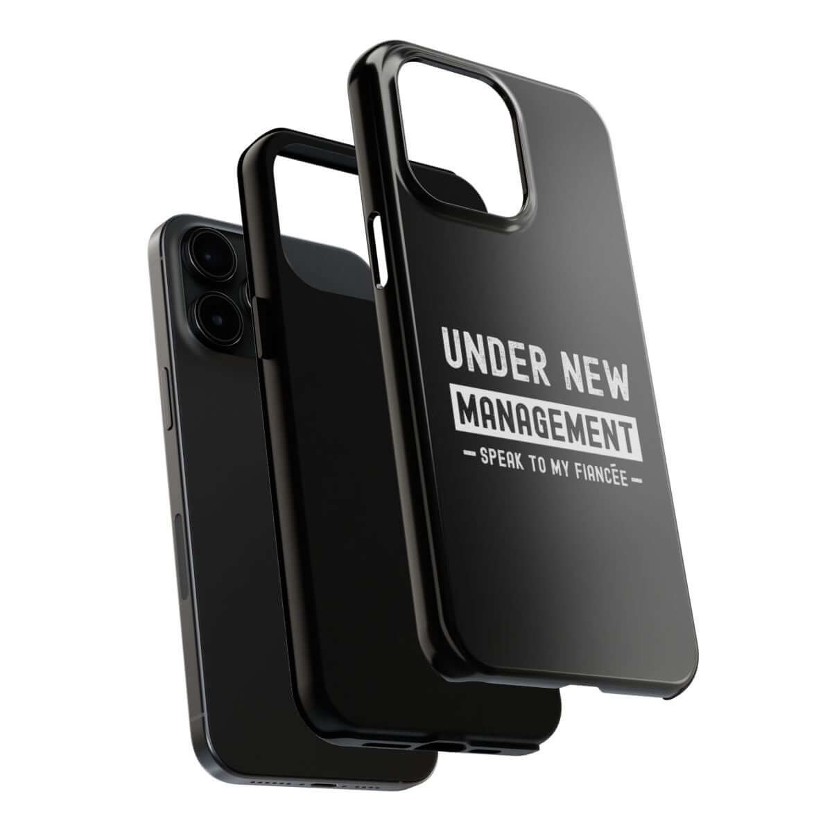 Under New Management tough phone case, dual-layer construction