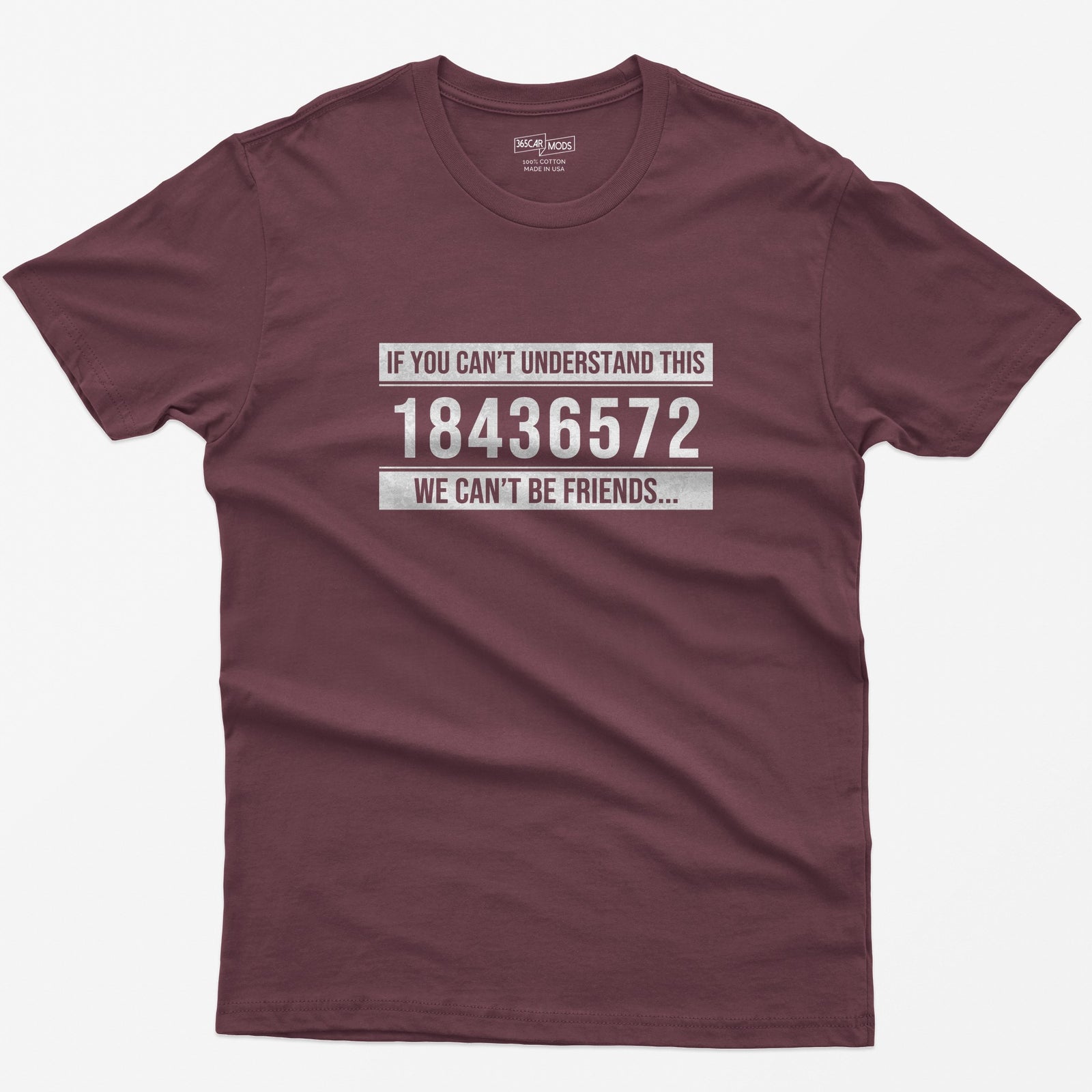 V8 Firing Order T-Shirt - Maroon