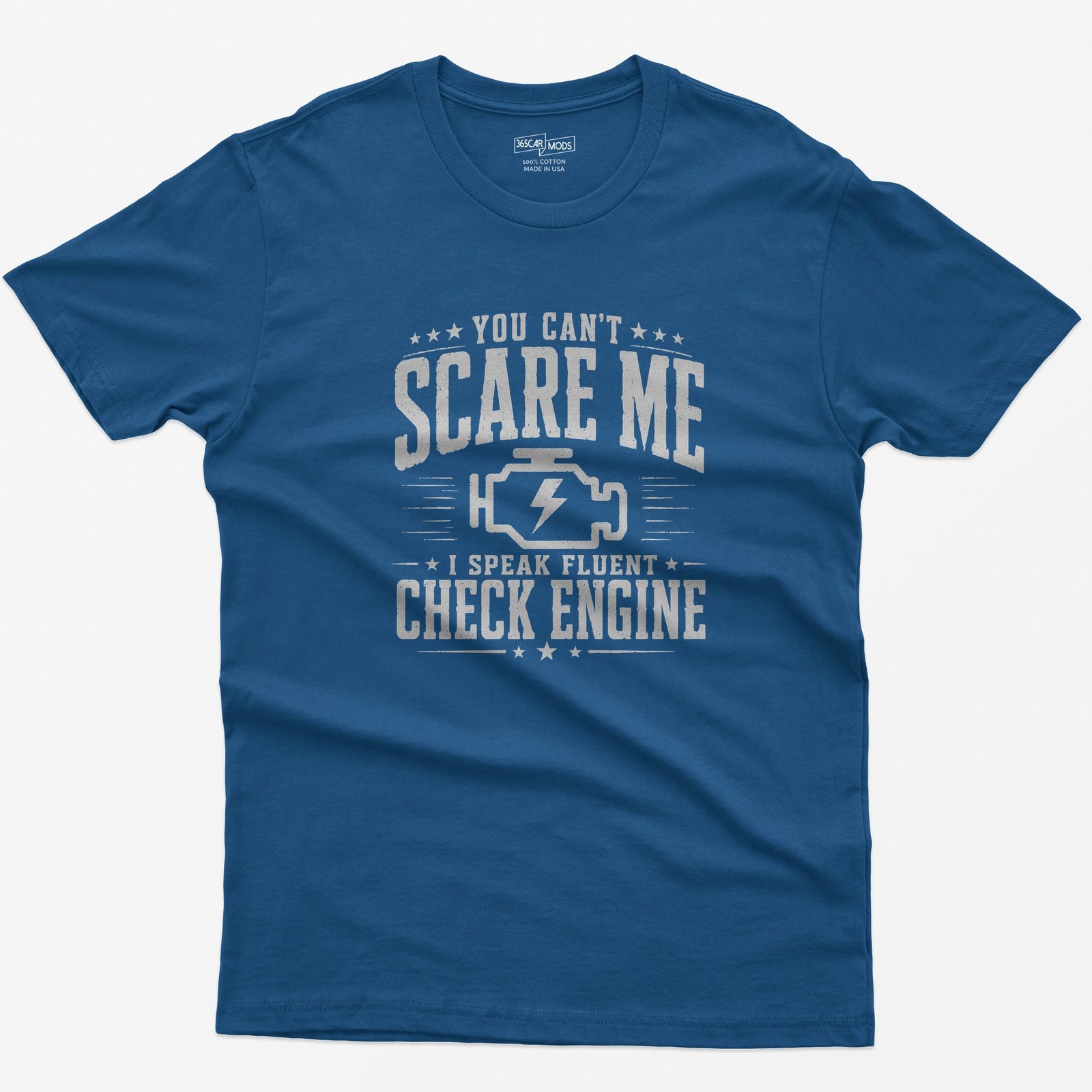 Vintage Check Engine T-Shirt - Royal