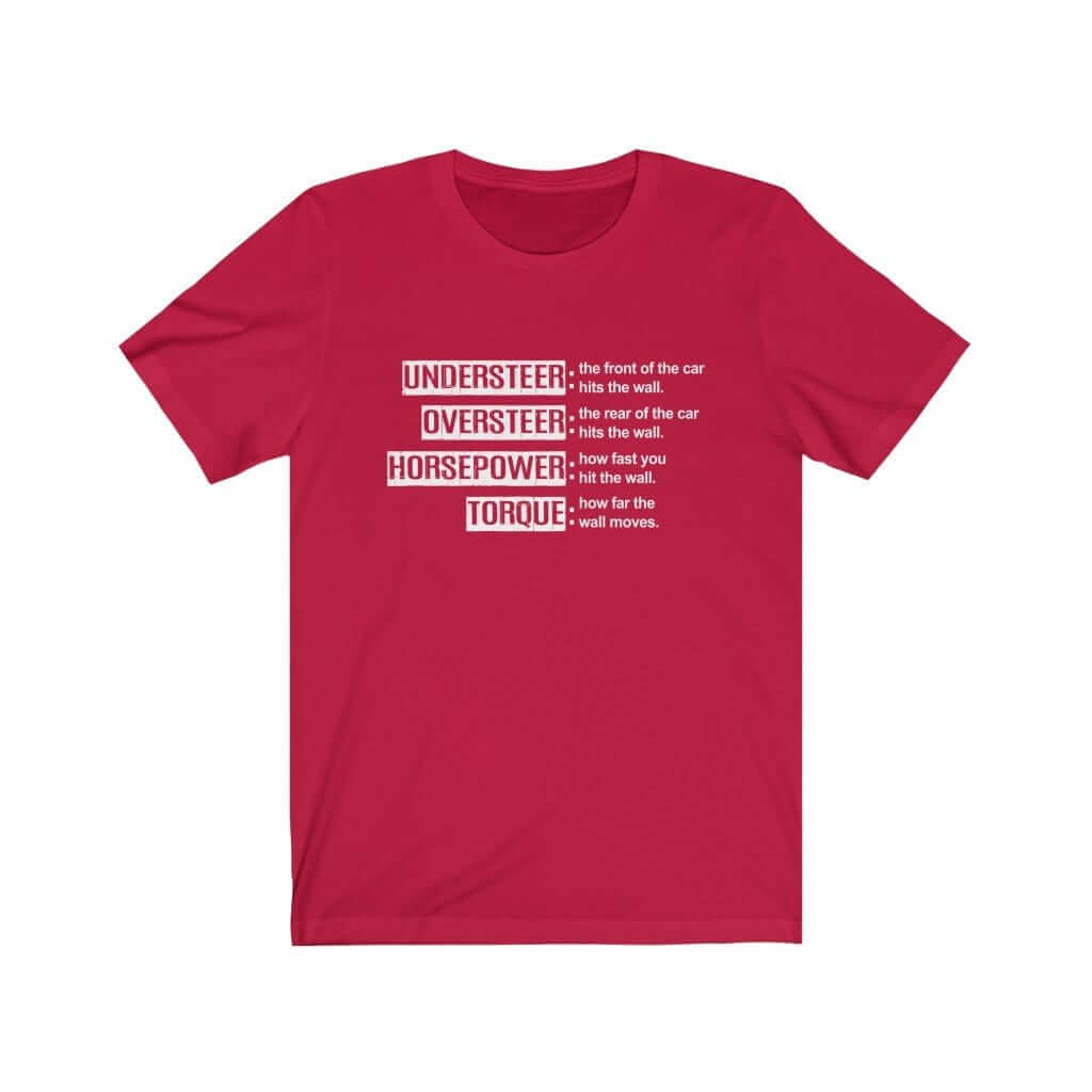 red funny car t-shirt, car merch, car guy gift, car apparel