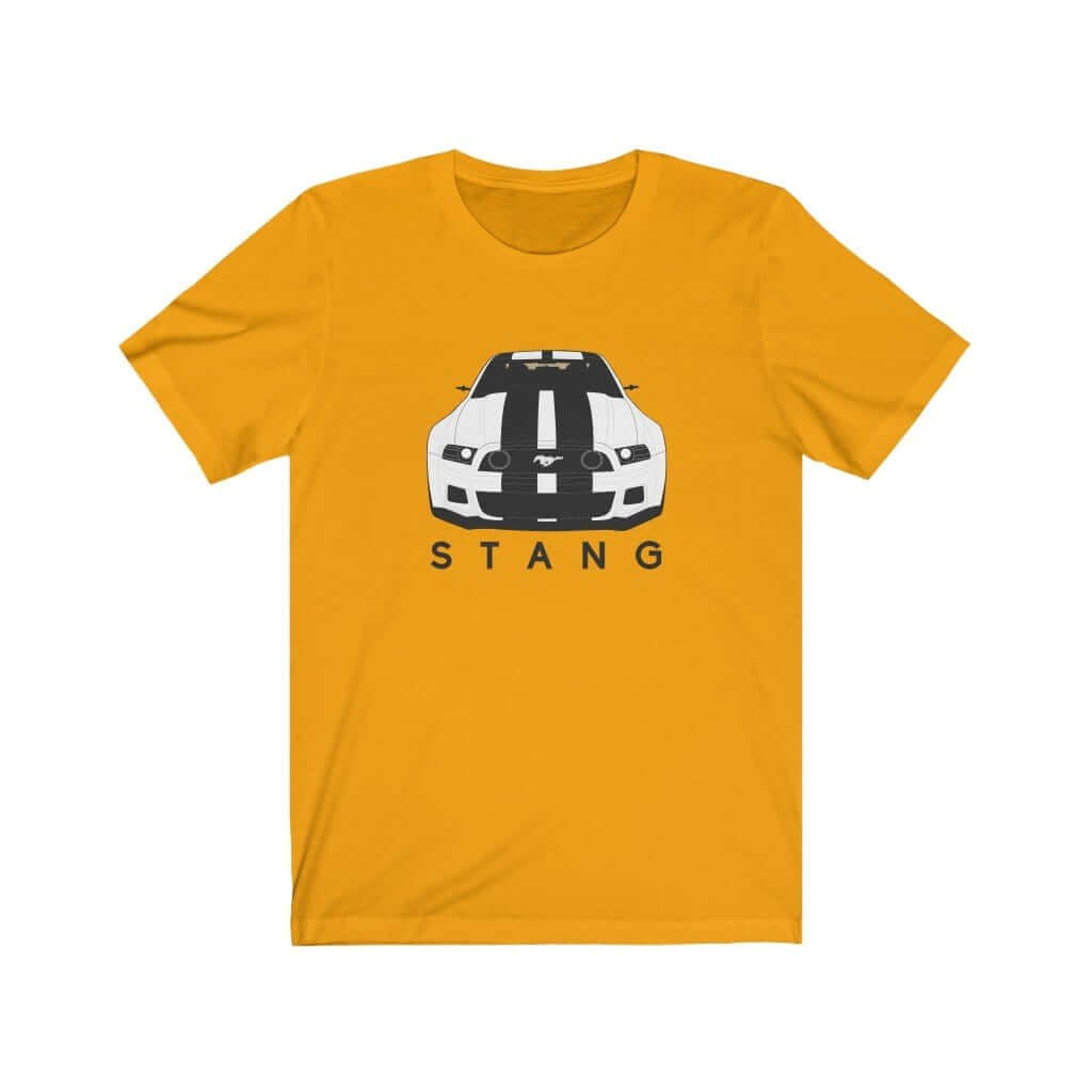 Need For Speed Muscle Car printed on gold yellow car t-shirt designed for car lovers, car guys, car enthusiasts, muscle cars lovers and petrolheads