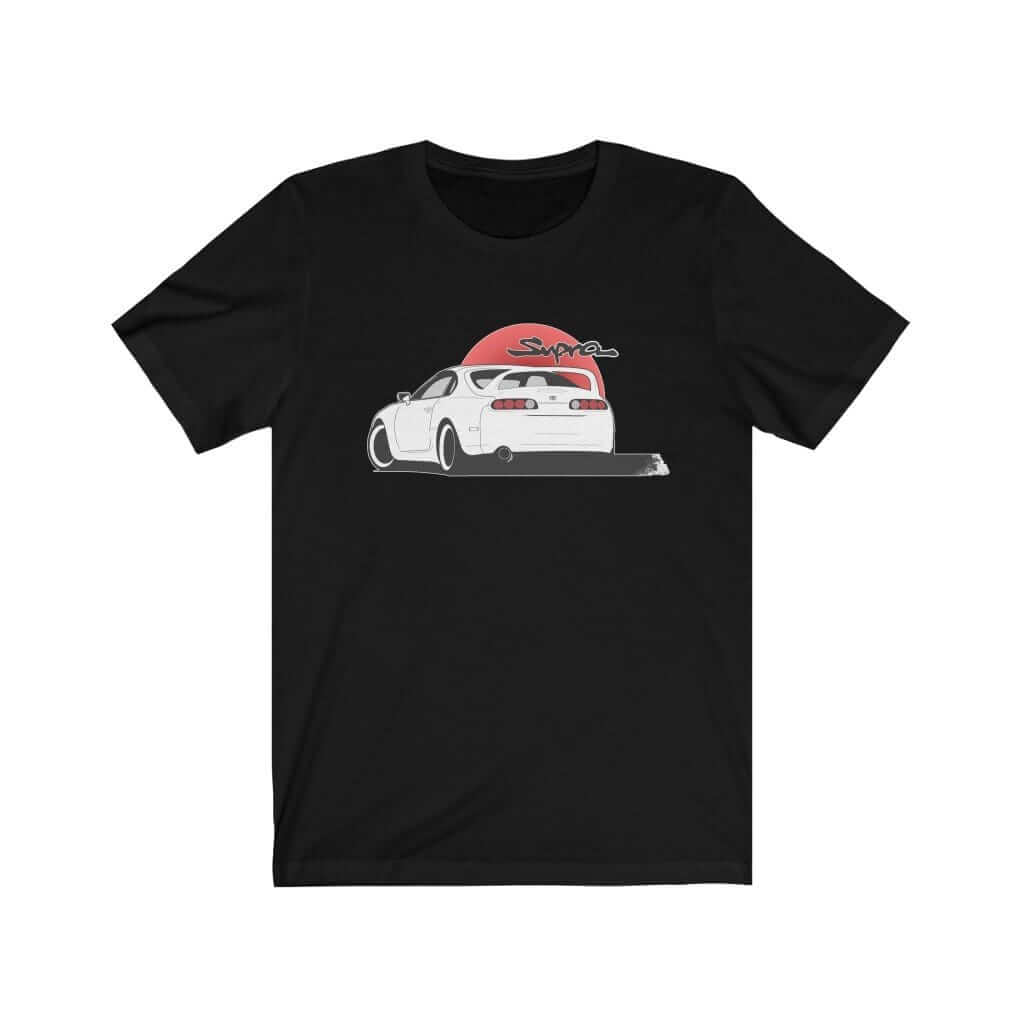 Japanese car printed on black car t-shirt, JDM tee, car guy gift, car lover, car fan, car enthusiast, petrolhead, JDM lover, boyfriend gift idea