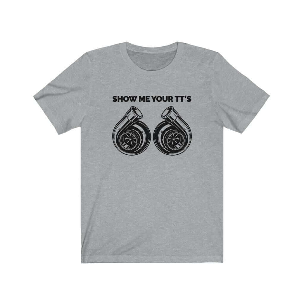 funny athletic heather t-shirt for car guys, car t-shirt for car lovers, turbo, jdm t-shirt