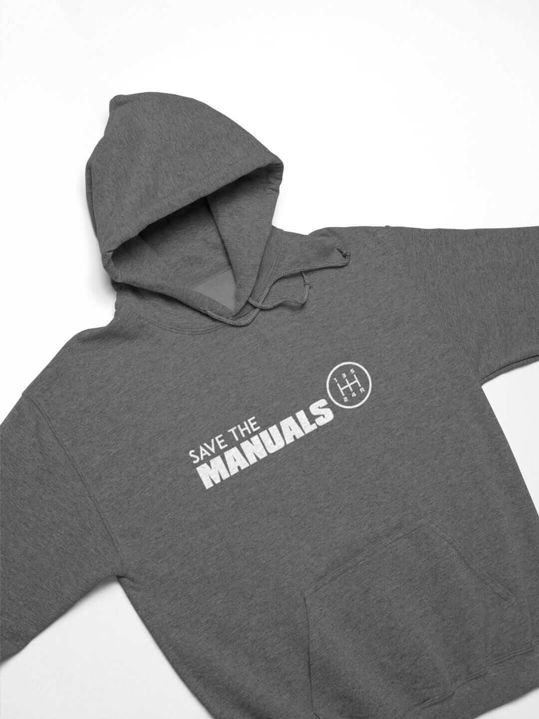 dark heather save the manuals car hoodie car-apparel car guy gift