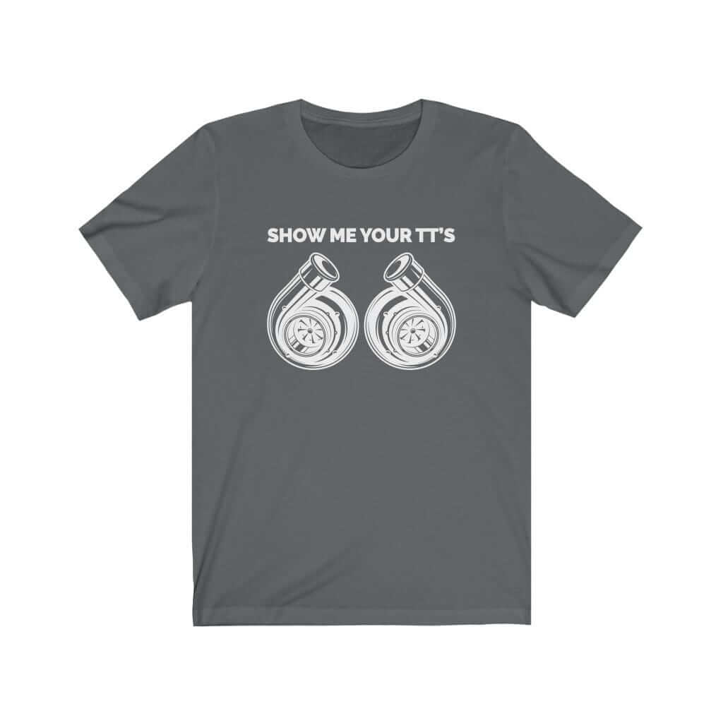 funny grey t-shirt for car guys, car t-shirt for car lovers, turbo, jdm t-shirt