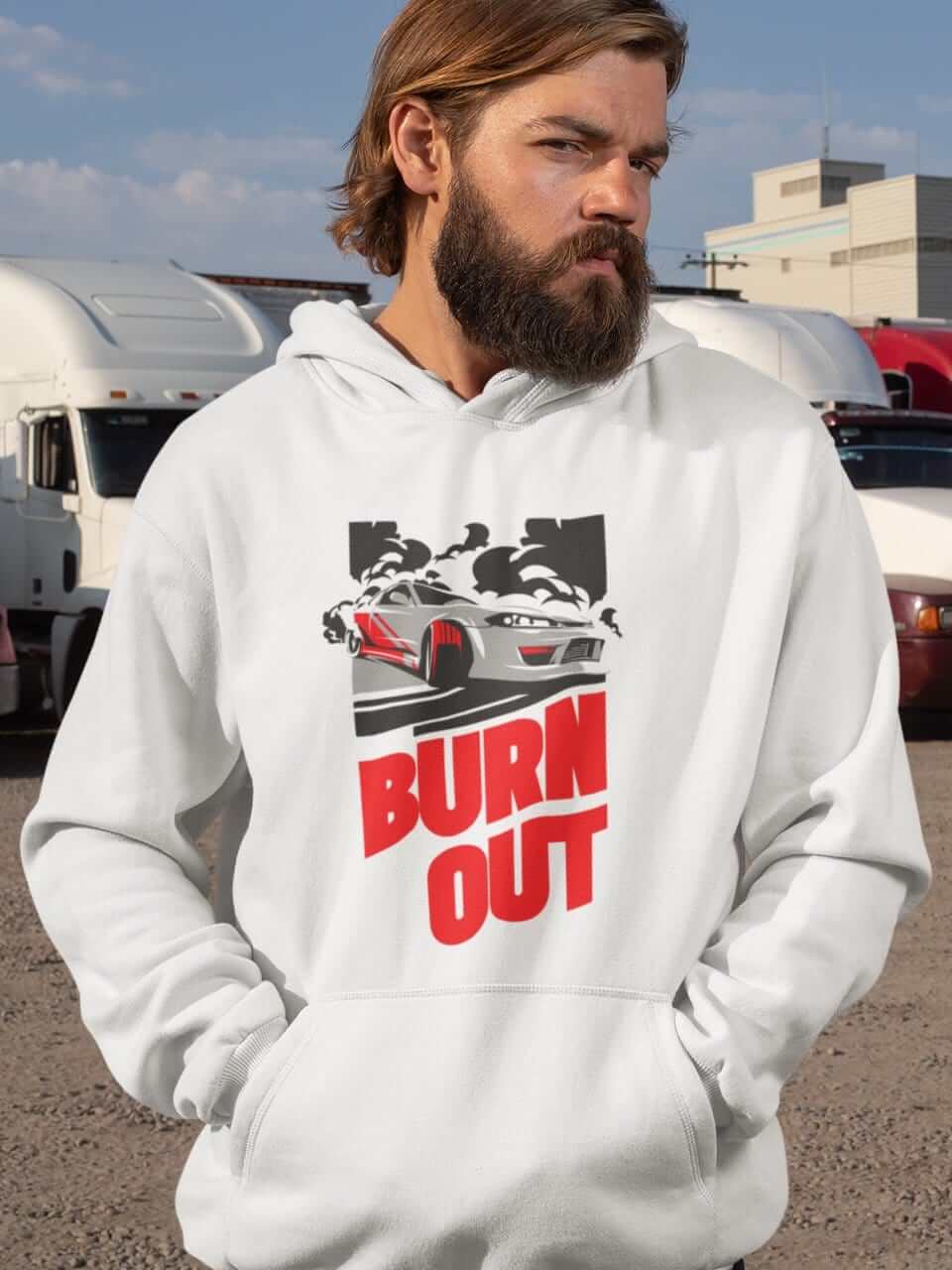 Japanese car  printed on white car hoodie, JDM sweatshirt, car guy gift, car lover, car fan, car enthusiast, petrolhead, JDM lover, boyfriend gift idea