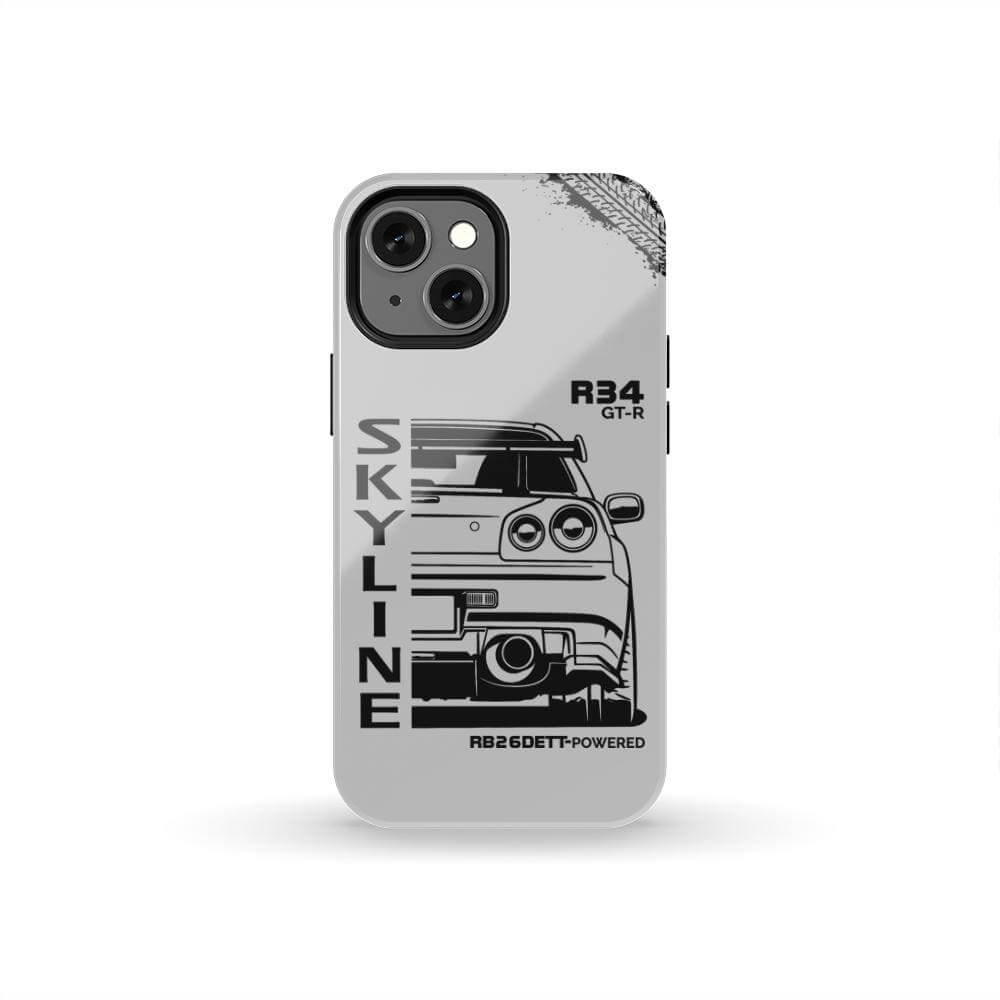 R34 Skyline Phone Case - Back
