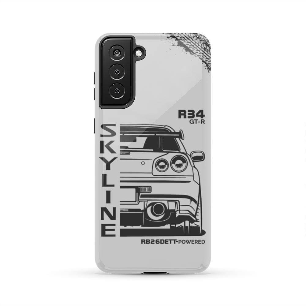 R34 Skyline Phone Case - Back