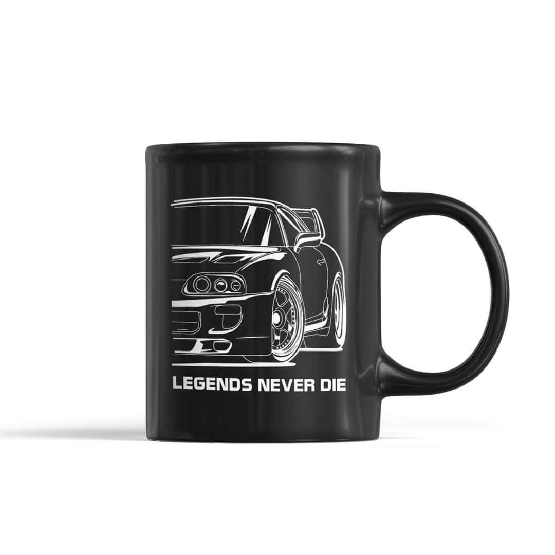 miv supra black car mug, 11oz ceramic coffee mug, car guy gift