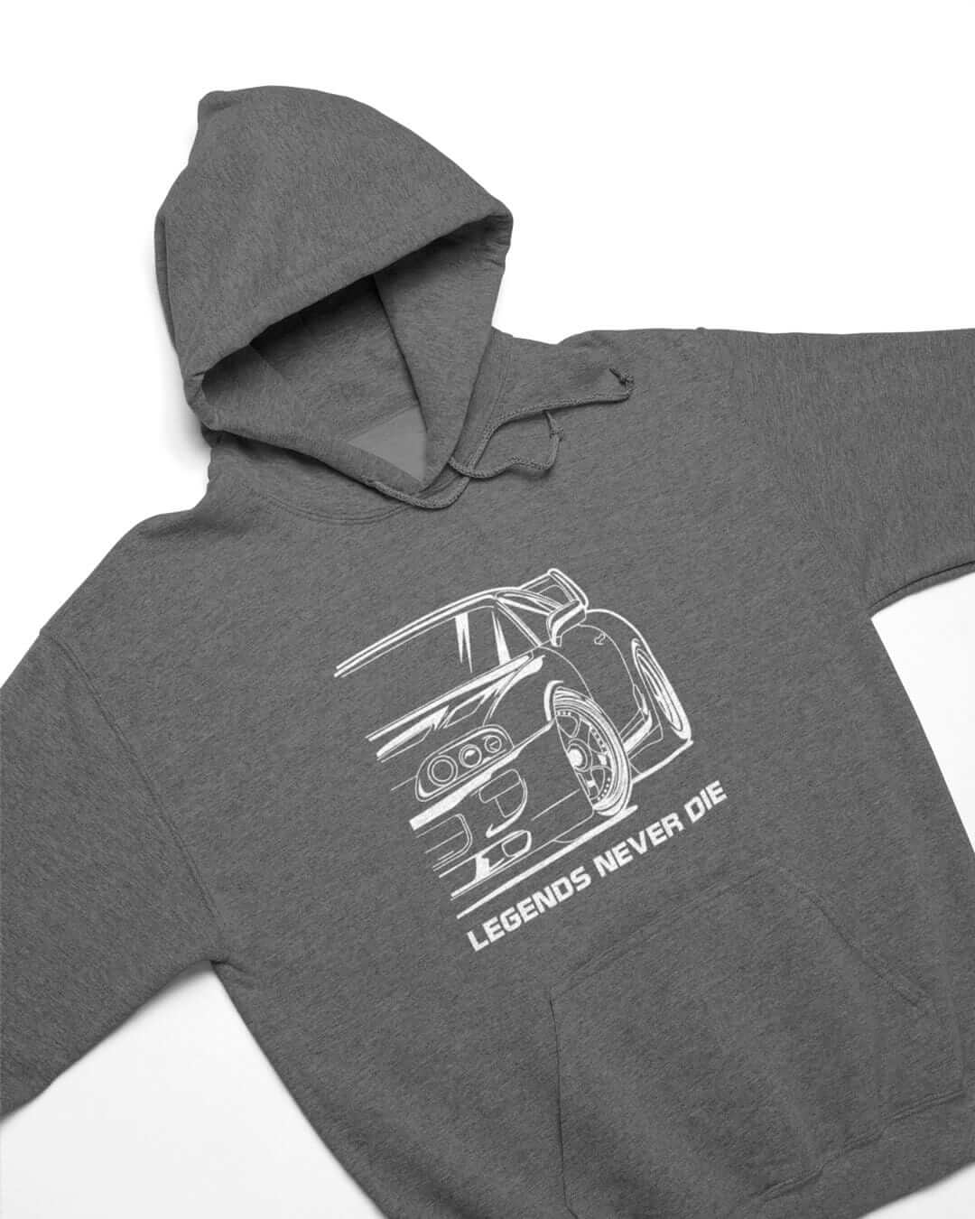 mkiv supra dark heather hoodie, jdm hoodie, car guy hoodie