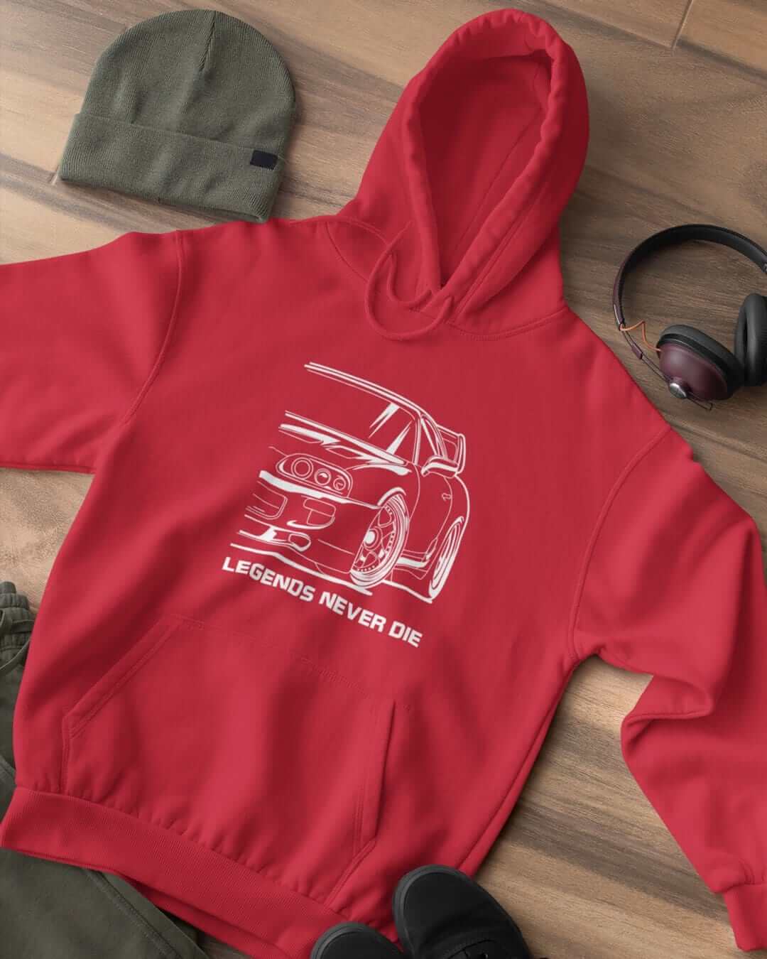 mkiv supra red hoodie, jdm hoodie, car guy hoodie